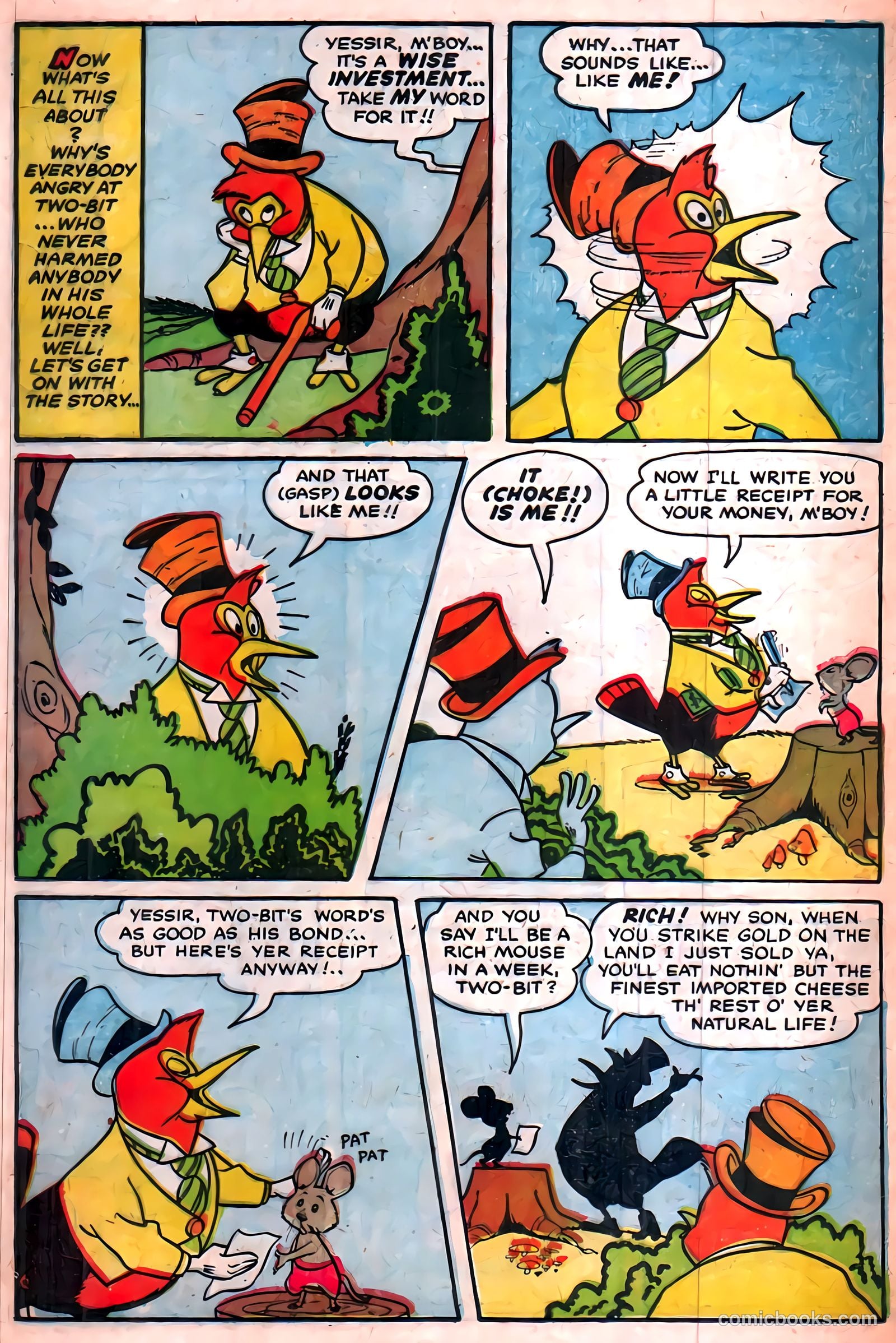 Two-Bit the Wacky Woodpecker #2 (1952) — page 14 of 36