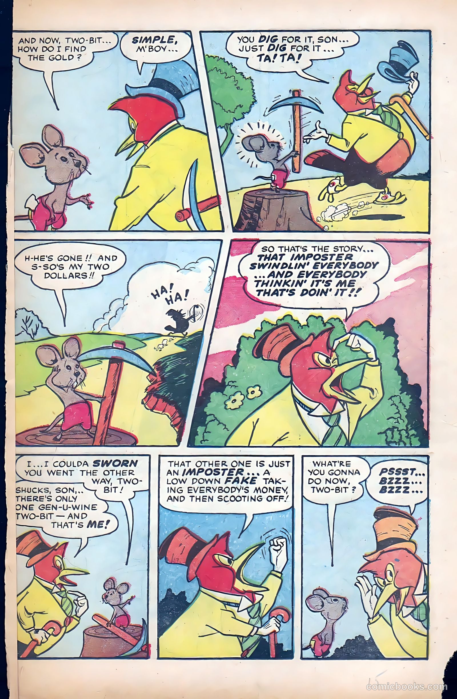 Two-Bit the Wacky Woodpecker #2 (1952) — page 15 of 36