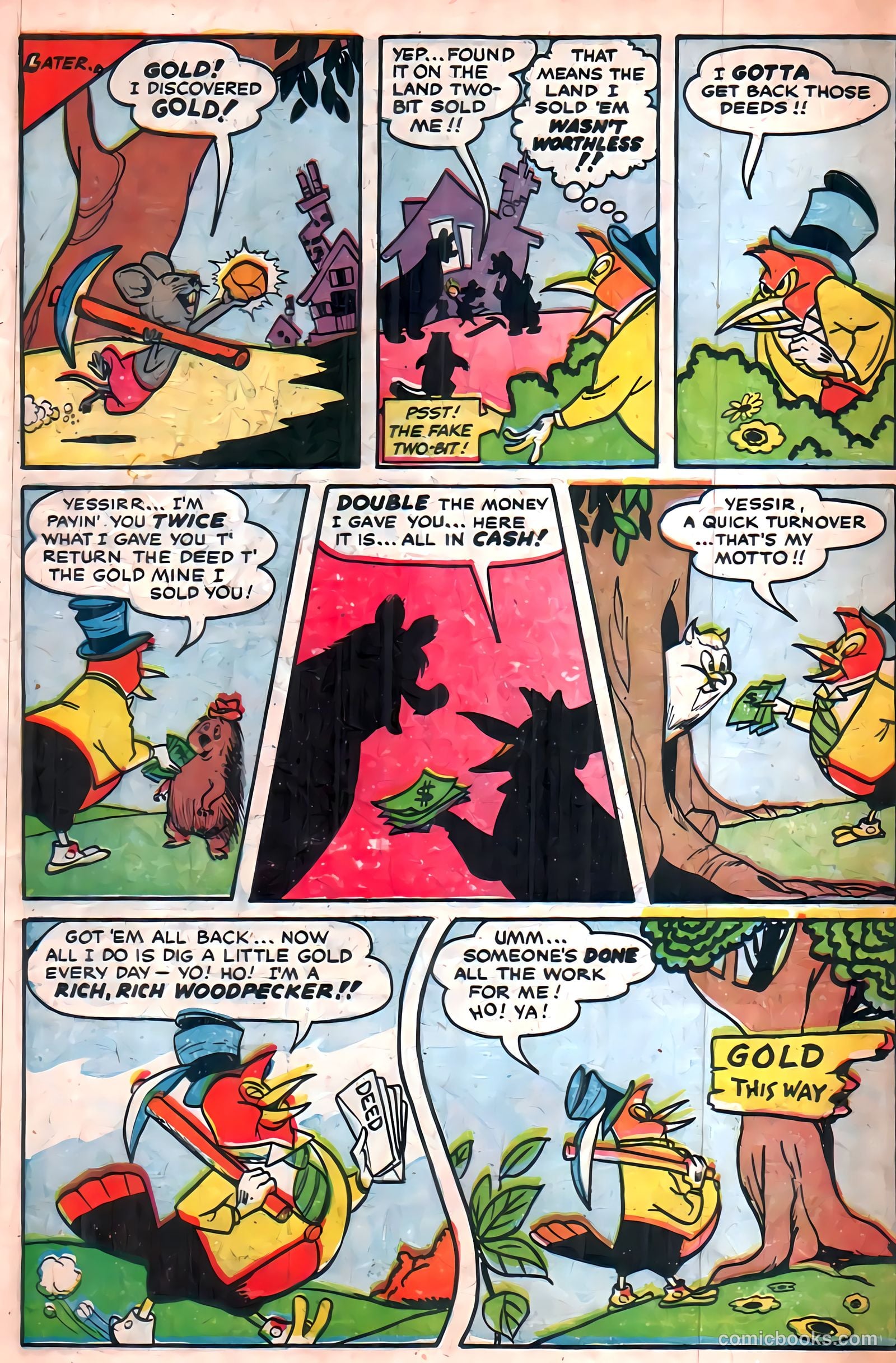 Two-Bit the Wacky Woodpecker #2 (1952) — page 16 of 36
