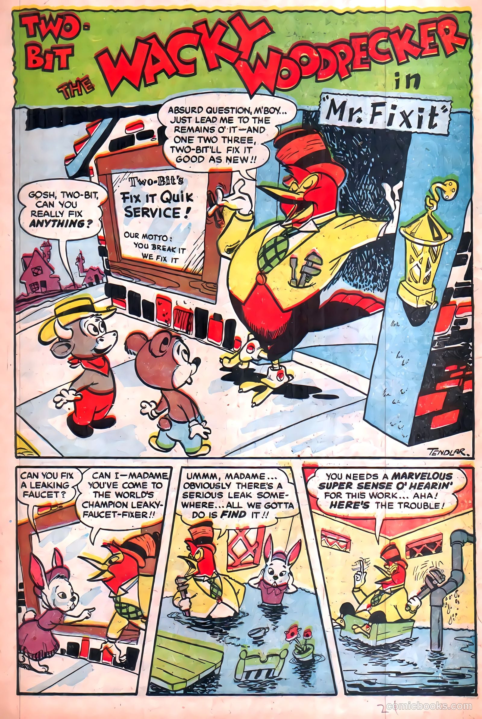 Two-Bit the Wacky Woodpecker #2 (1952) — page 21 of 36
