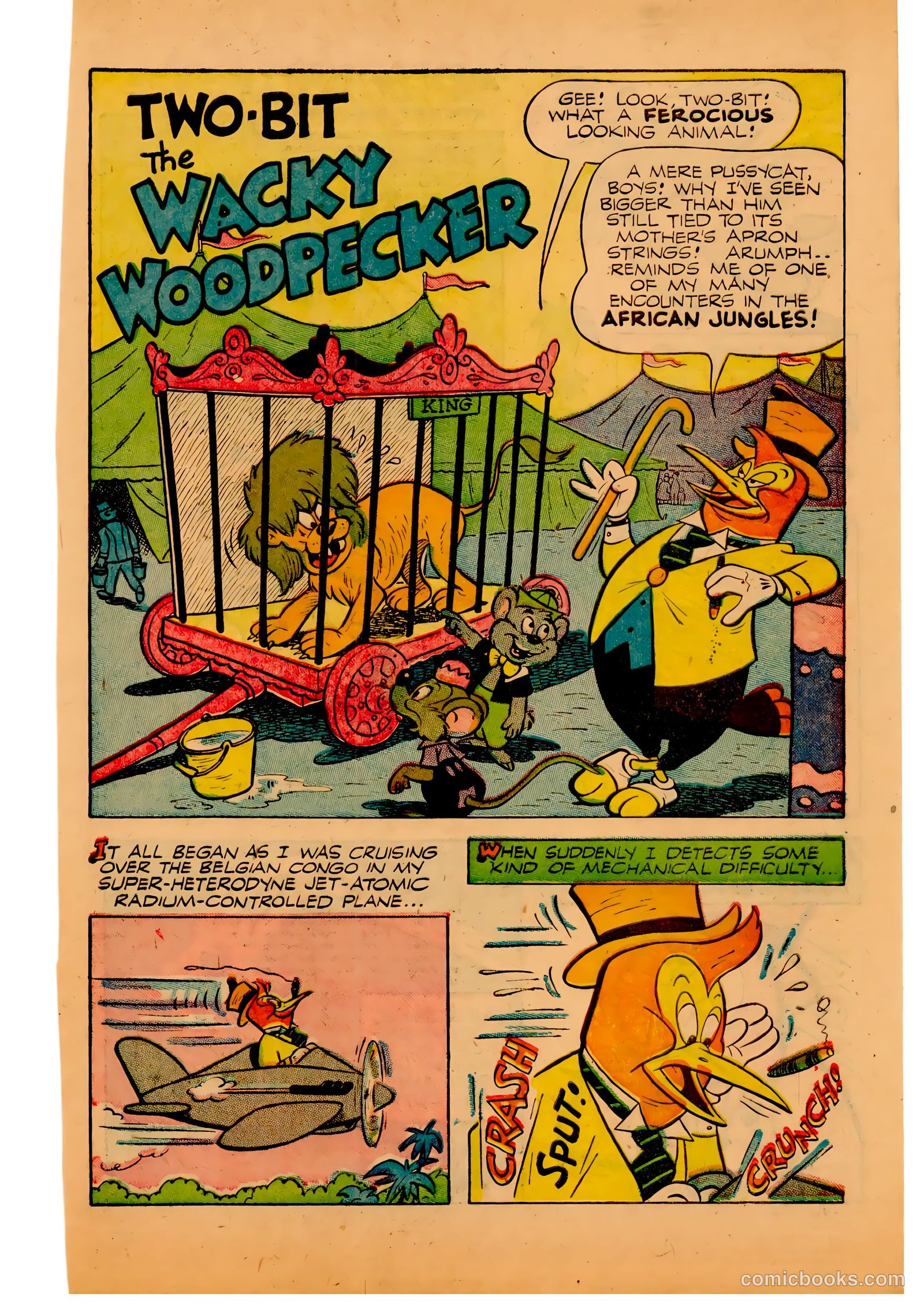 Two-Bit the Wacky Woodpecker #3 (1953) — page 3 of 36