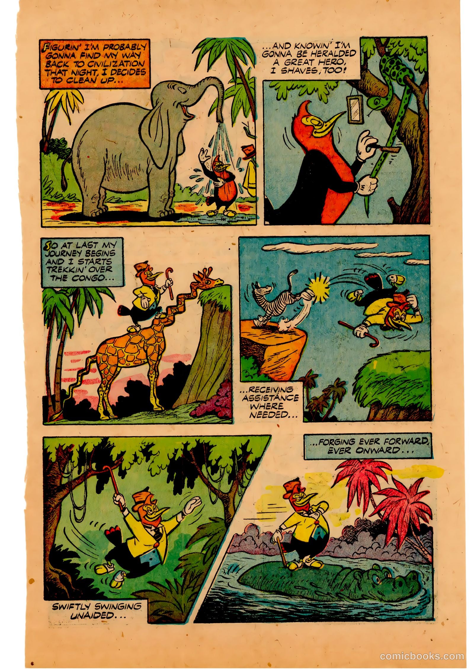 Two-Bit the Wacky Woodpecker #3 (1953) — page 9 of 36