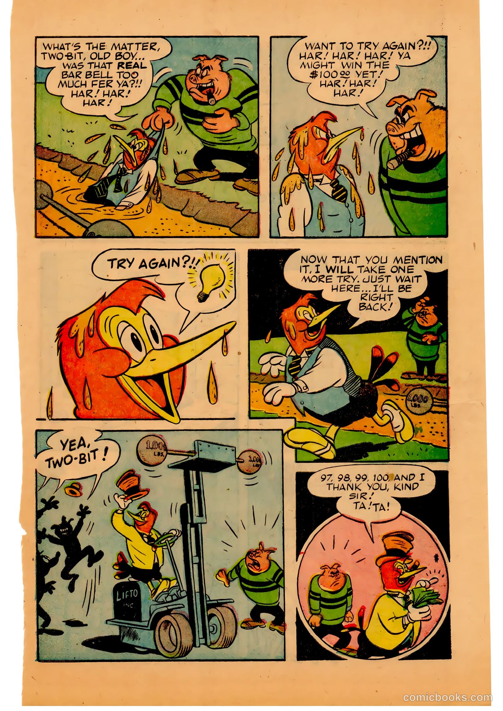 Two-Bit the Wacky Woodpecker #3 (1953) — page 27 of 36