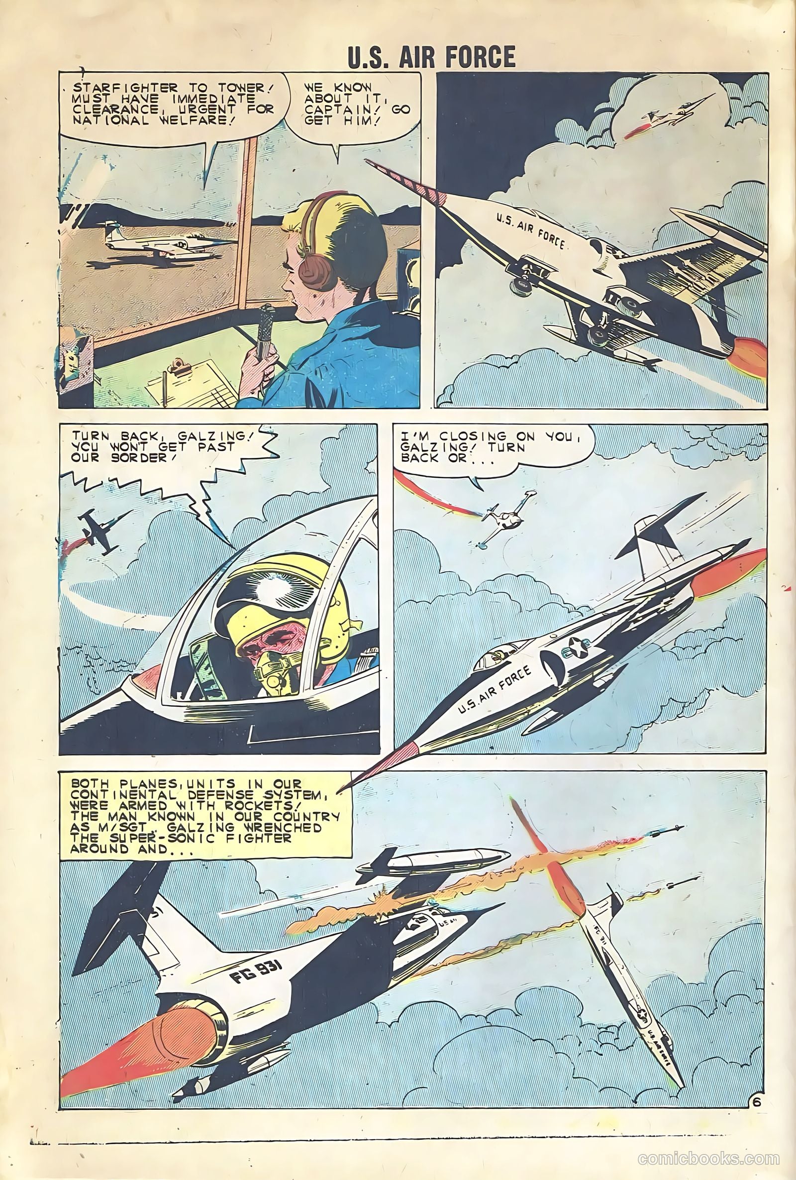 U.S. Air Force Comics #15 (1961) — page 32 of 36