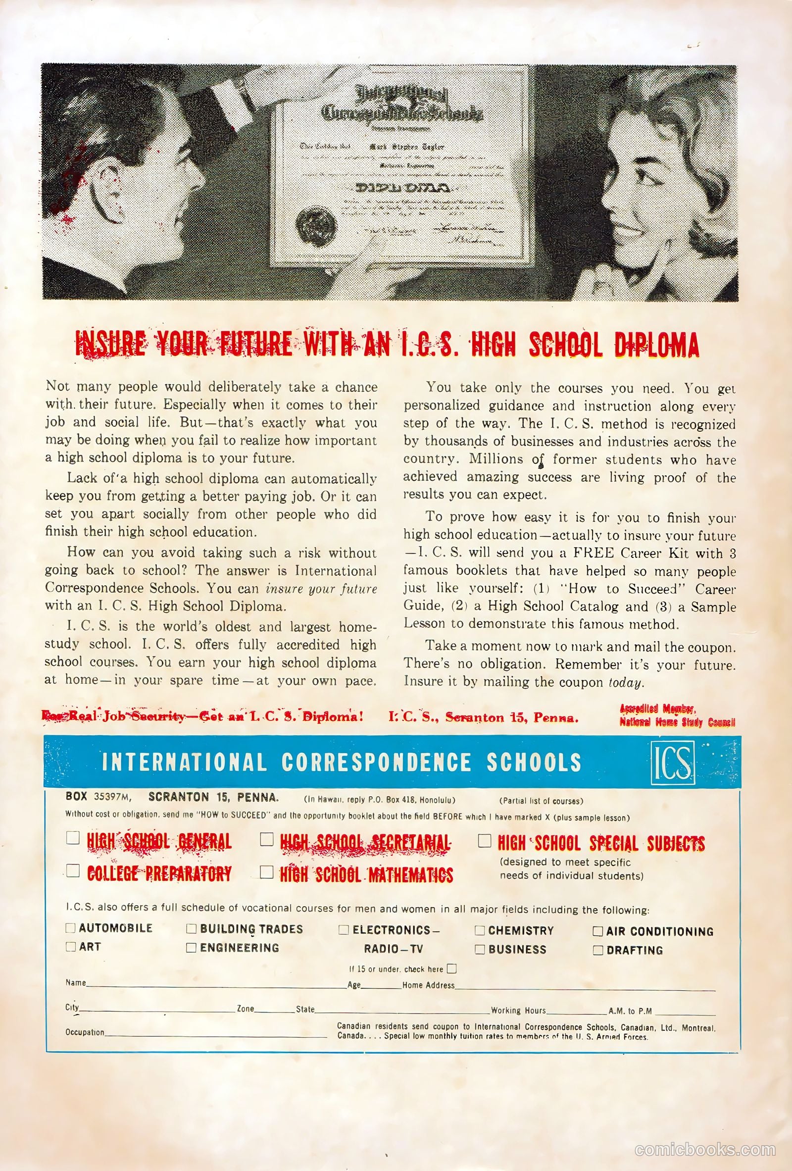 U.S. Air Force Comics #20 (1962) — page 36 of 36