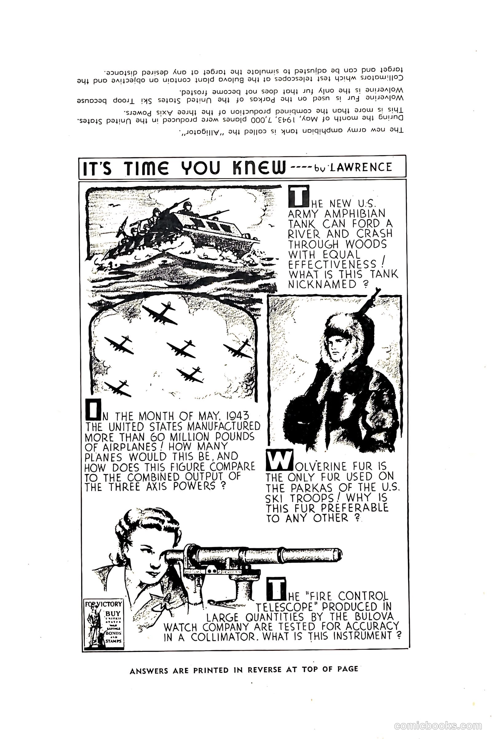 U.S. Border Patrol Comics #5 (1944) — page 36 of 36