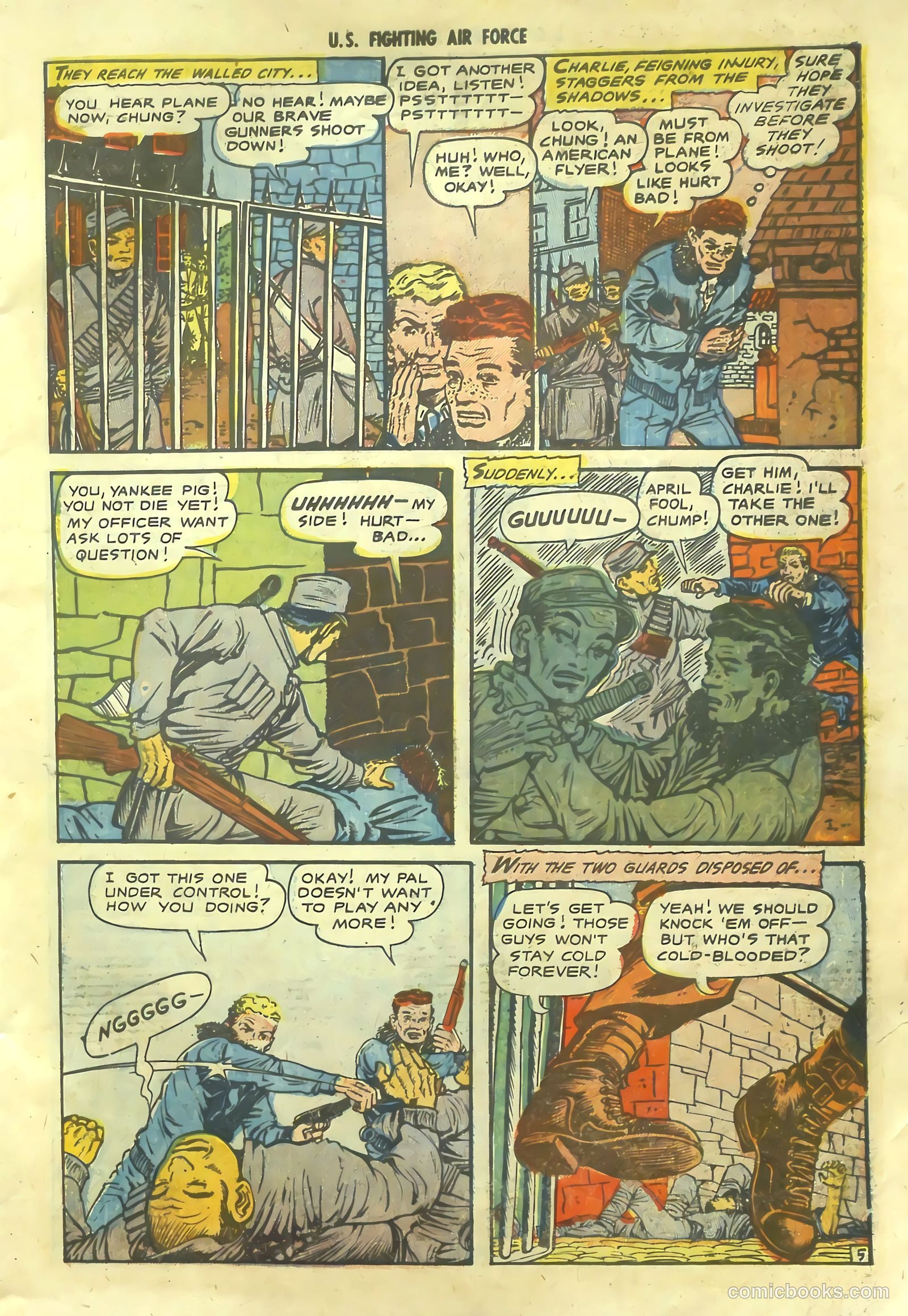 U.S. Fighting Air Force #10 (1954) — page 7 of 36
