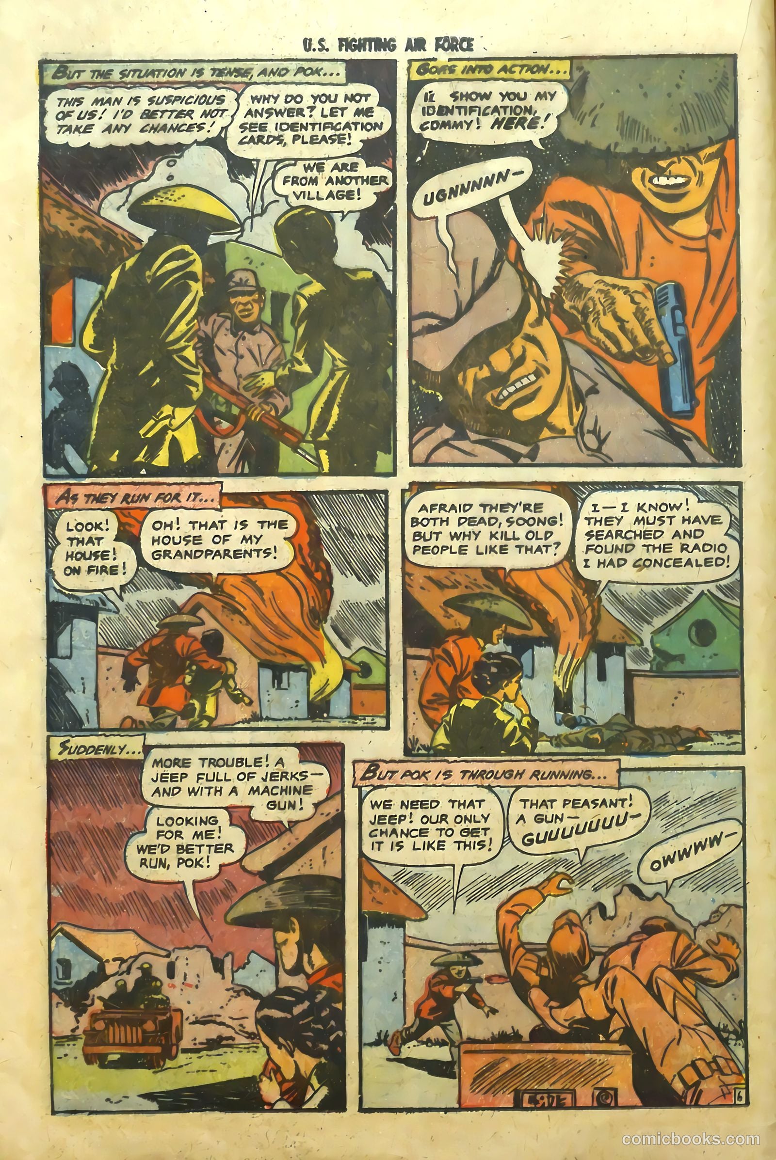 U.S. Fighting Air Force #10 (1954) — page 16 of 36