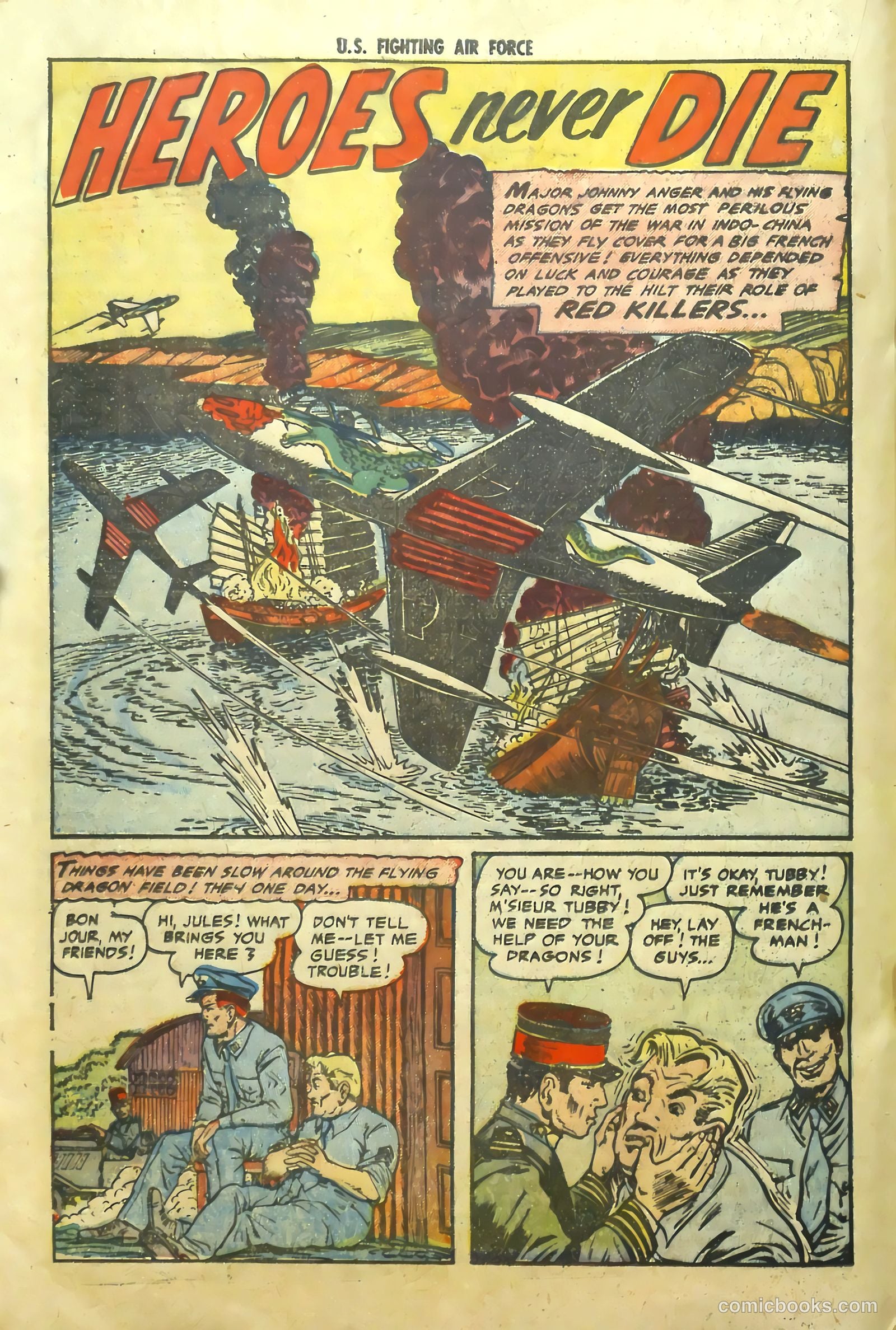 U.S. Fighting Air Force #10 (1954) — page 20 of 36