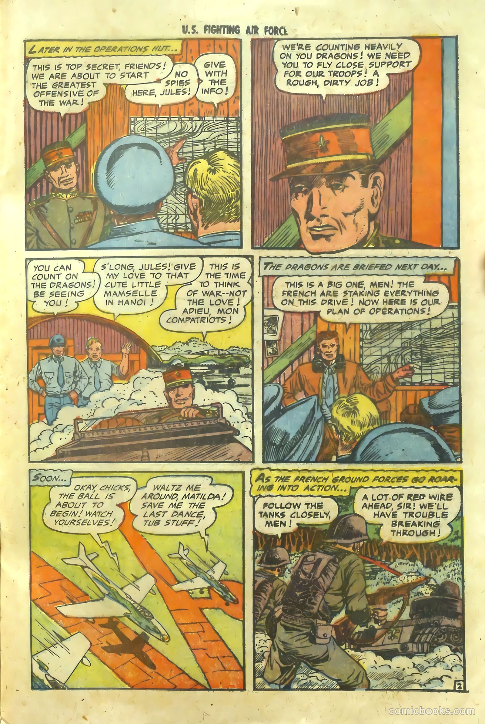 U.S. Fighting Air Force #10 (1954) — page 21 of 36