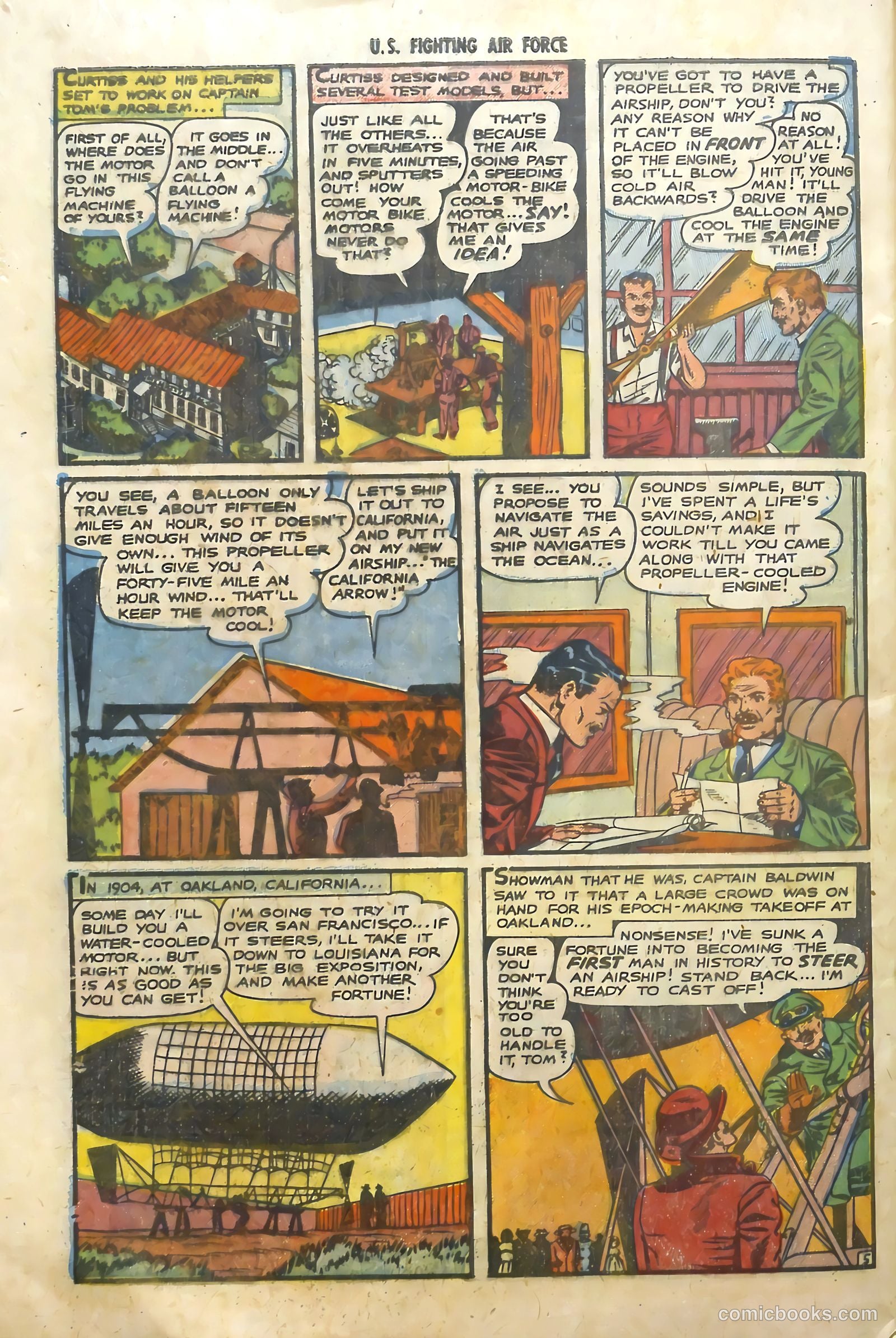 U.S. Fighting Air Force #10 (1954) — page 32 of 36