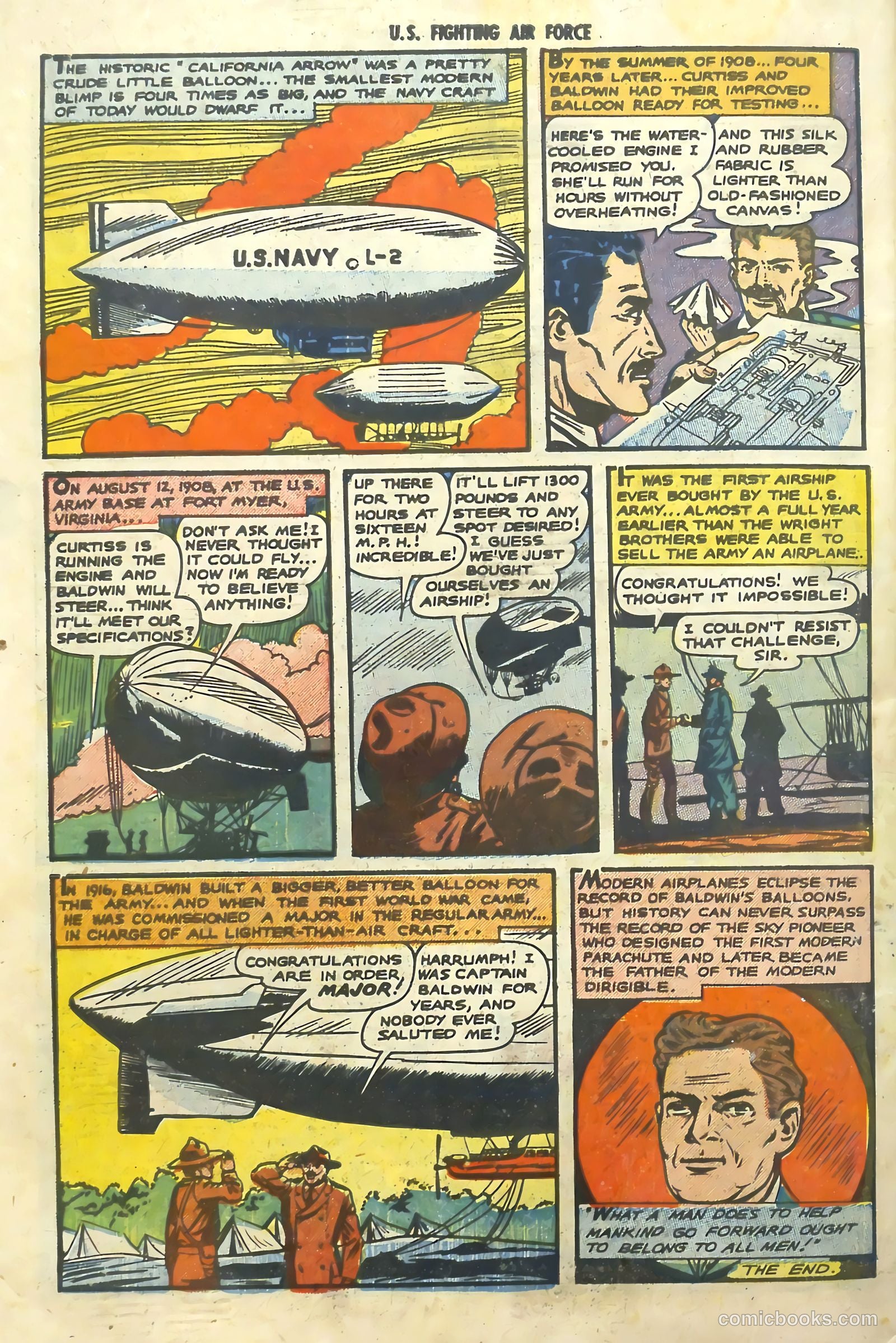 U.S. Fighting Air Force #10 (1954) — page 34 of 36