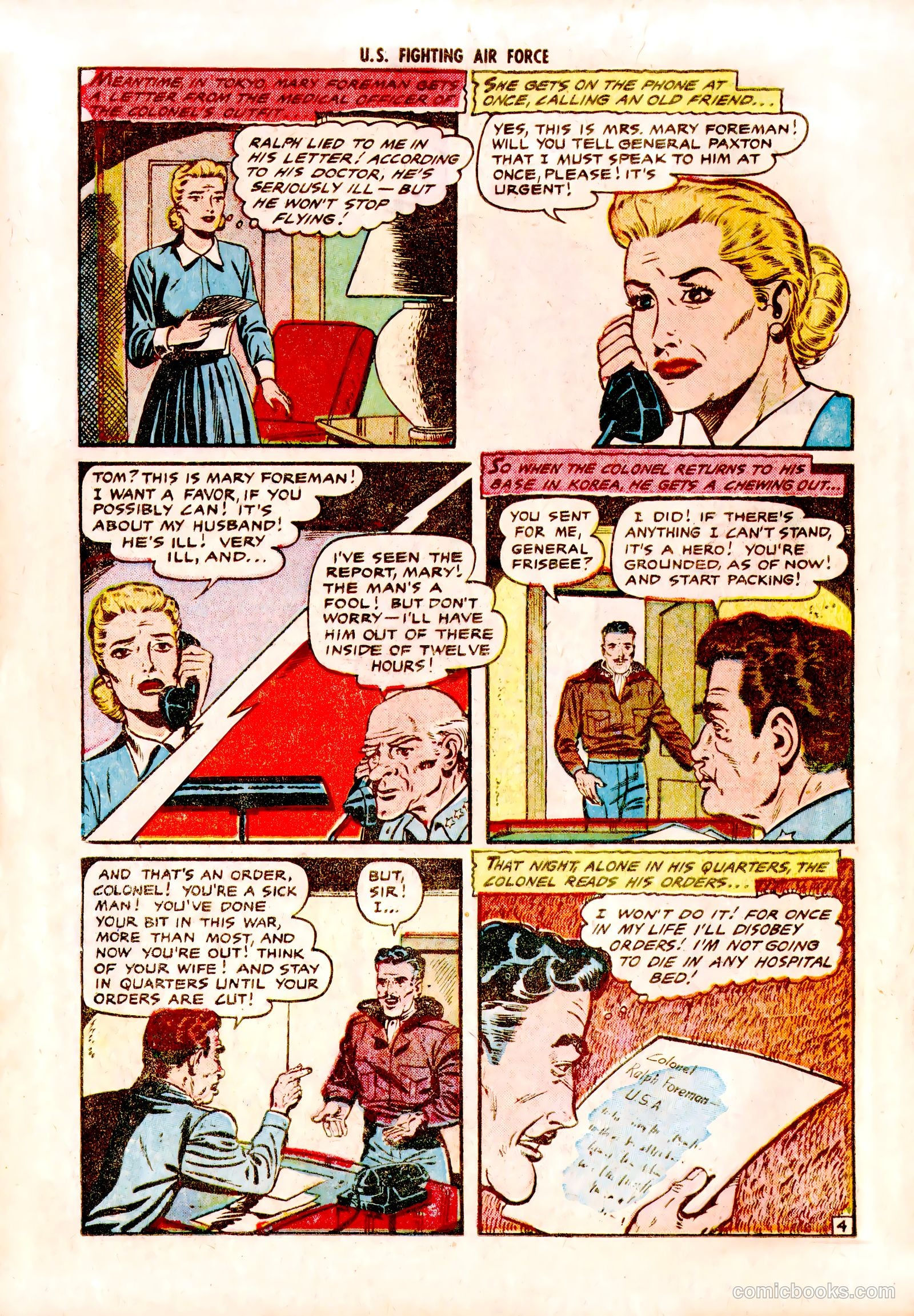 U.S. Fighting Air Force #11 (1954) — page 14 of 36