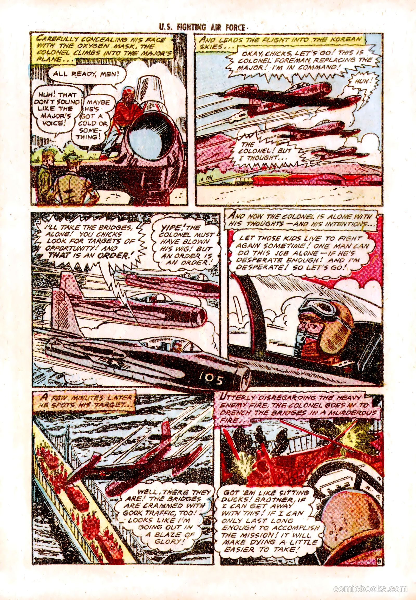 U.S. Fighting Air Force #11 (1954) — page 16 of 36