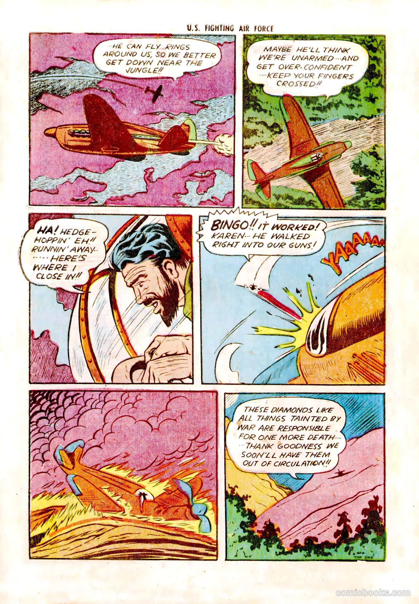 U.S. Fighting Air Force #11 (1954) — page 34 of 36