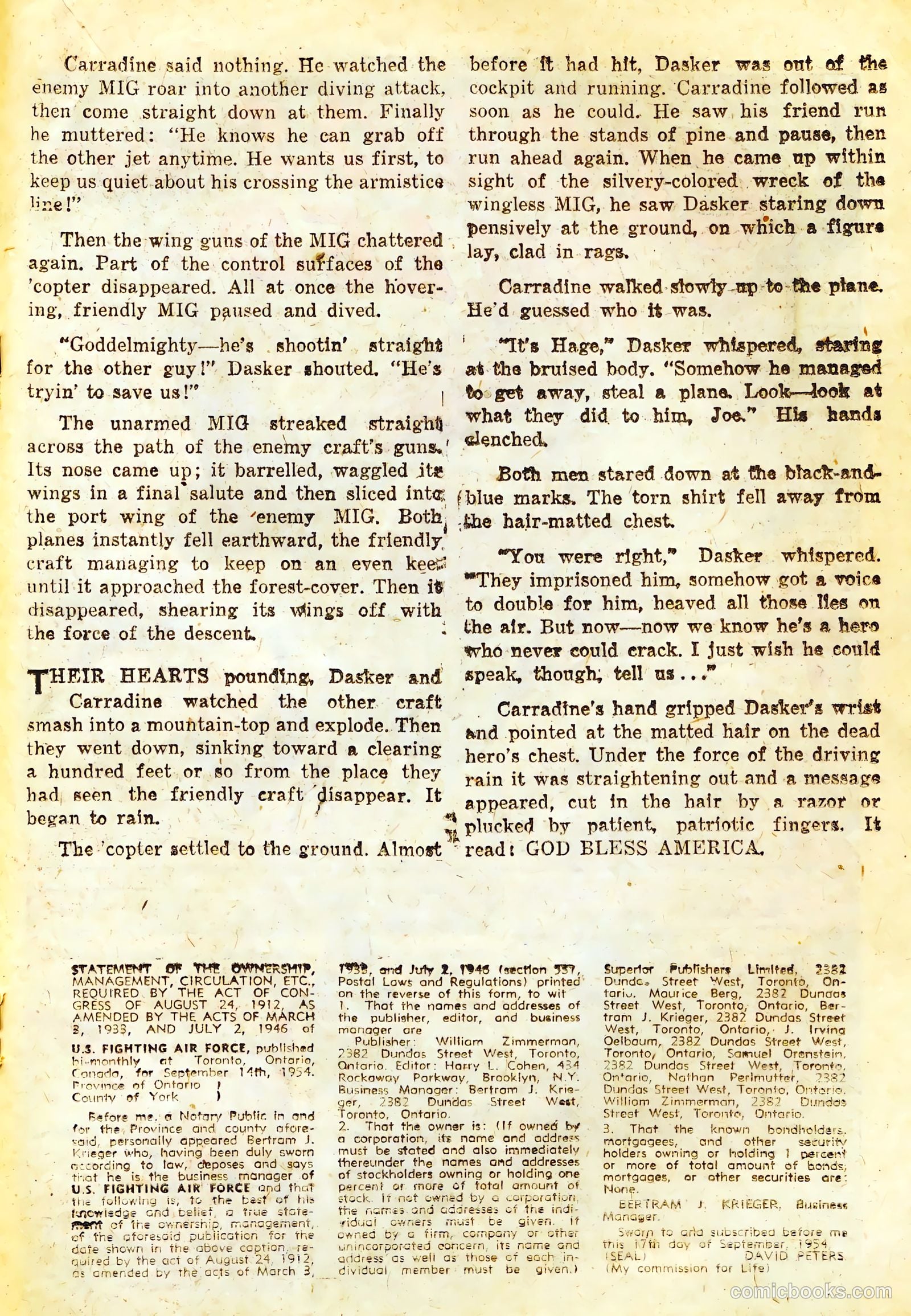 U.S. Fighting Air Force #13 (1955) — page 19 of 36