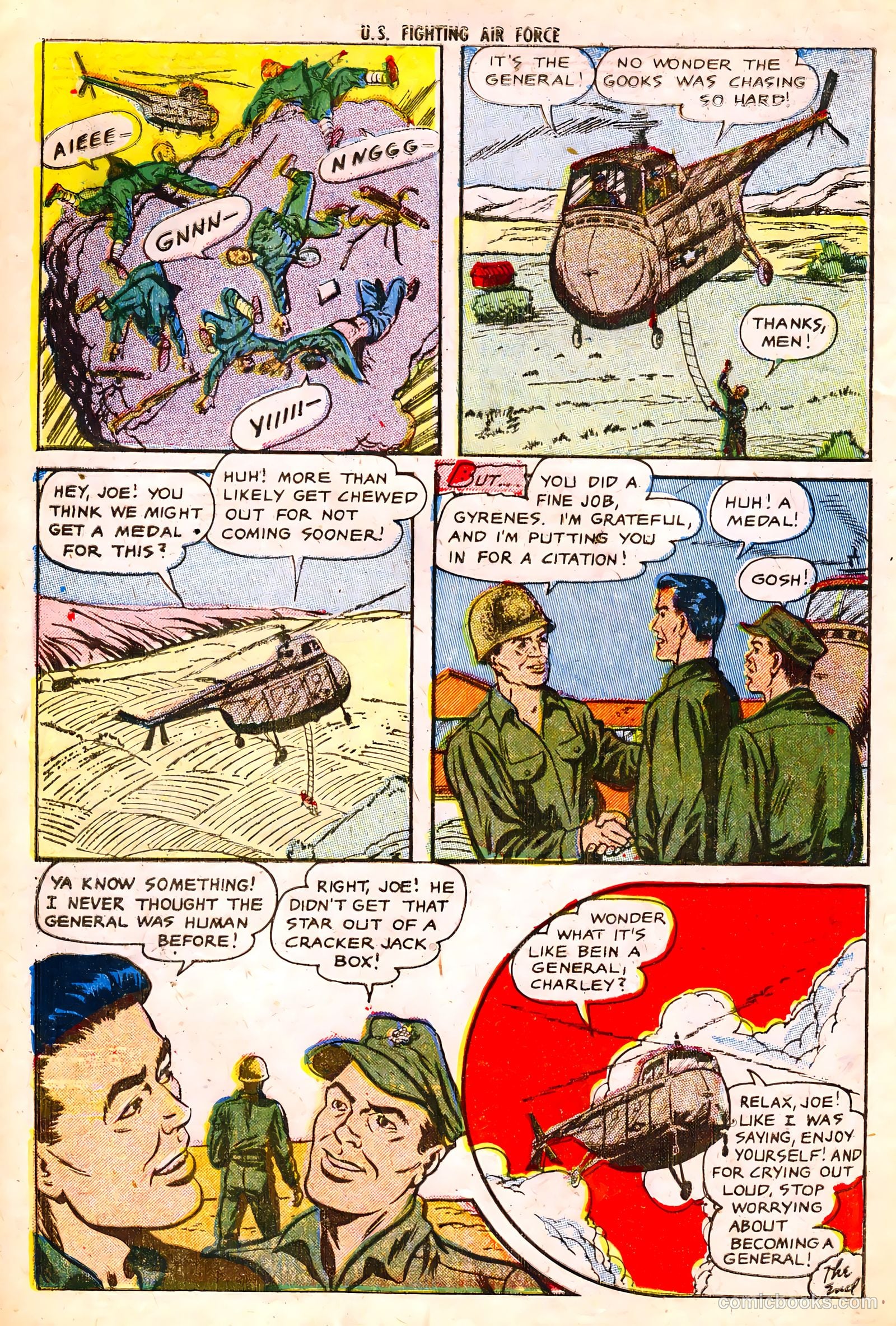 U.S. Fighting Air Force #13 (1955) — page 34 of 36