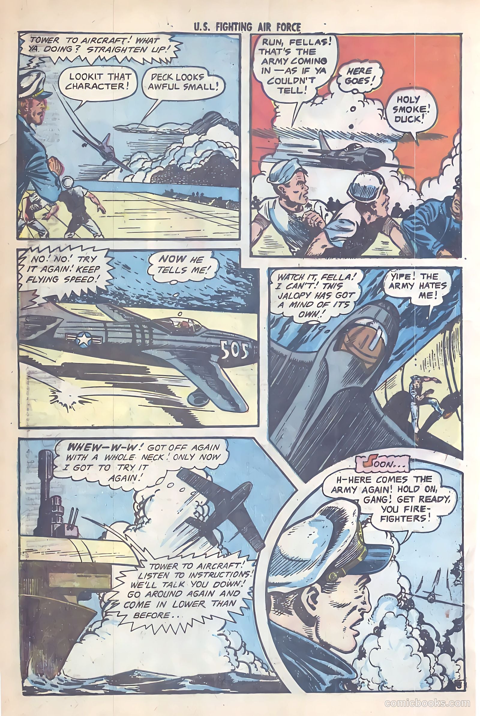 U.S. Fighting Air Force #14 (1955) — page 16 of 36