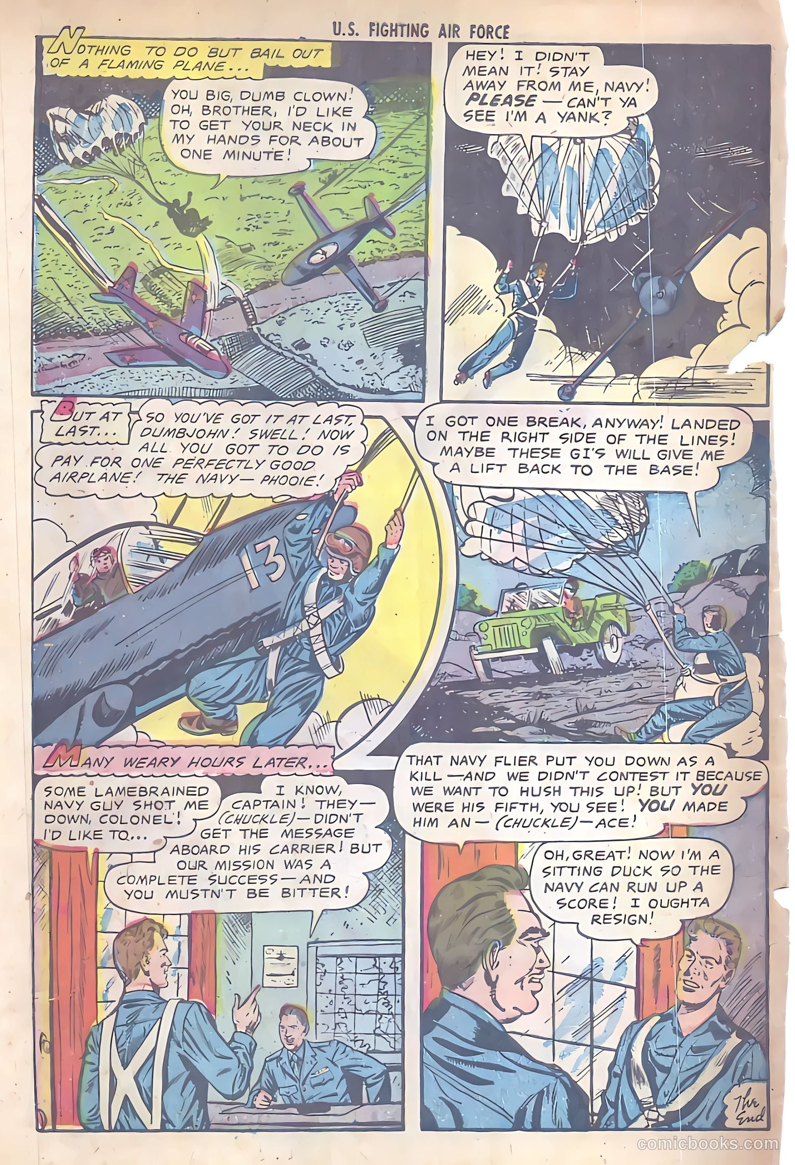 U.S. Fighting Air Force #14 (1955) — page 34 of 36