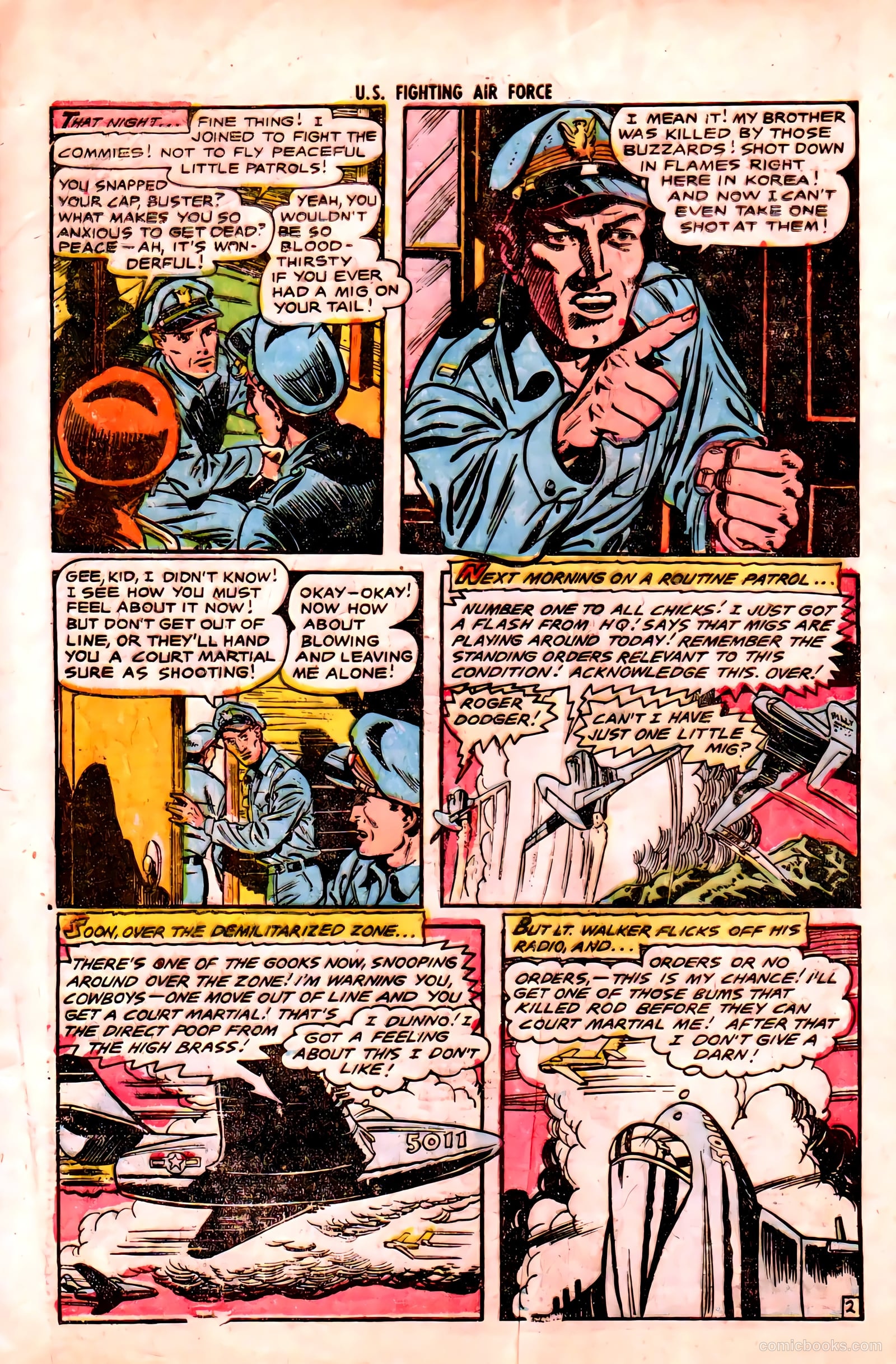 U.S. Fighting Air Force #16 (1955) — page 4 of 36