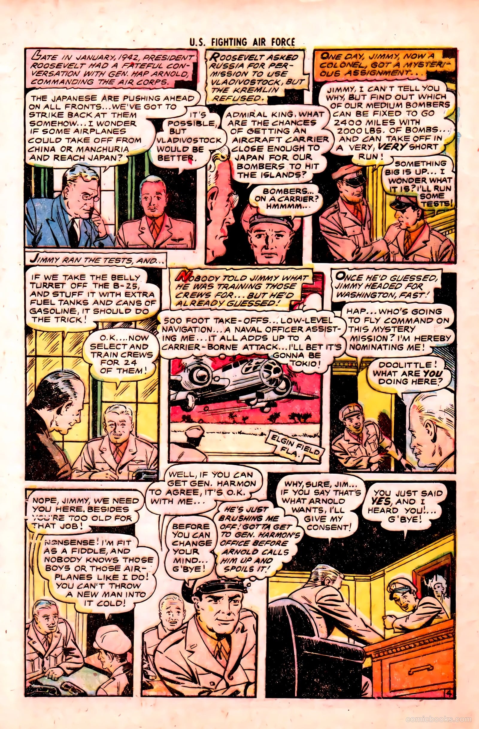 U.S. Fighting Air Force #16 (1955) — page 32 of 36