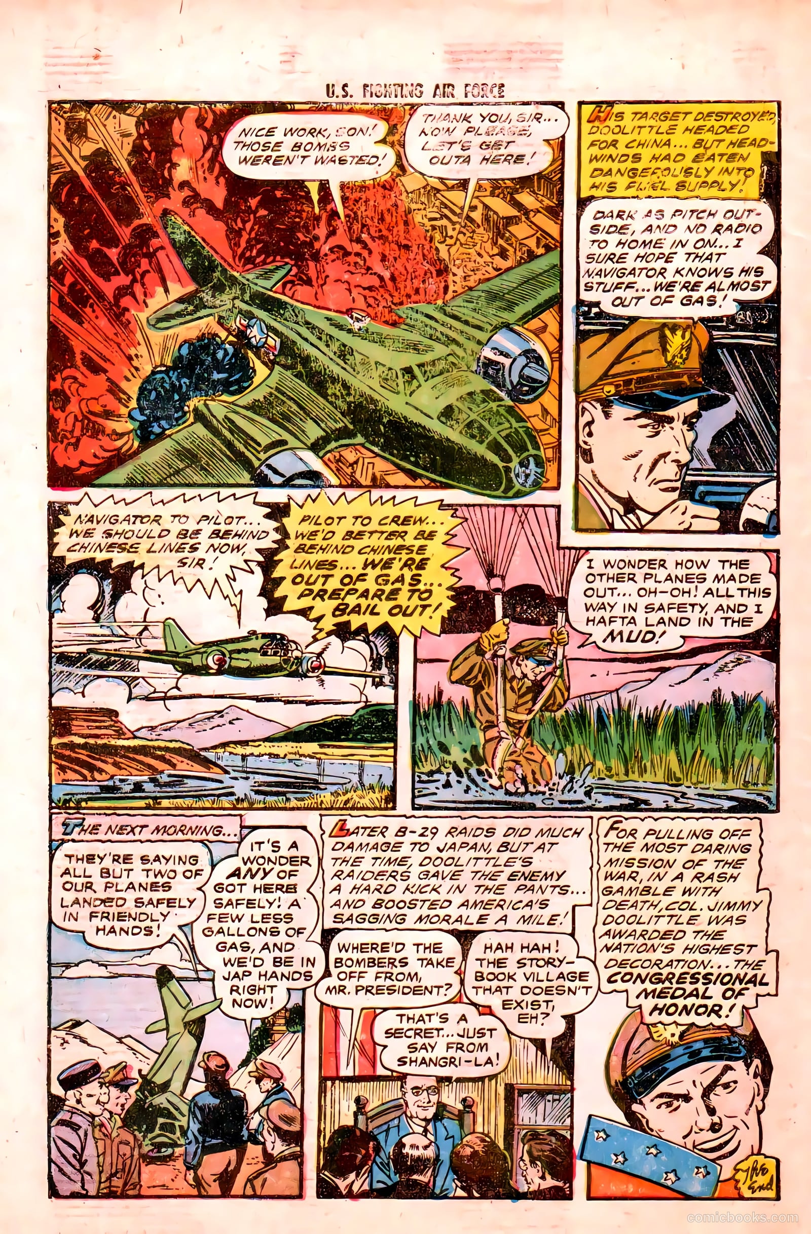 U.S. Fighting Air Force #16 (1955) — page 34 of 36