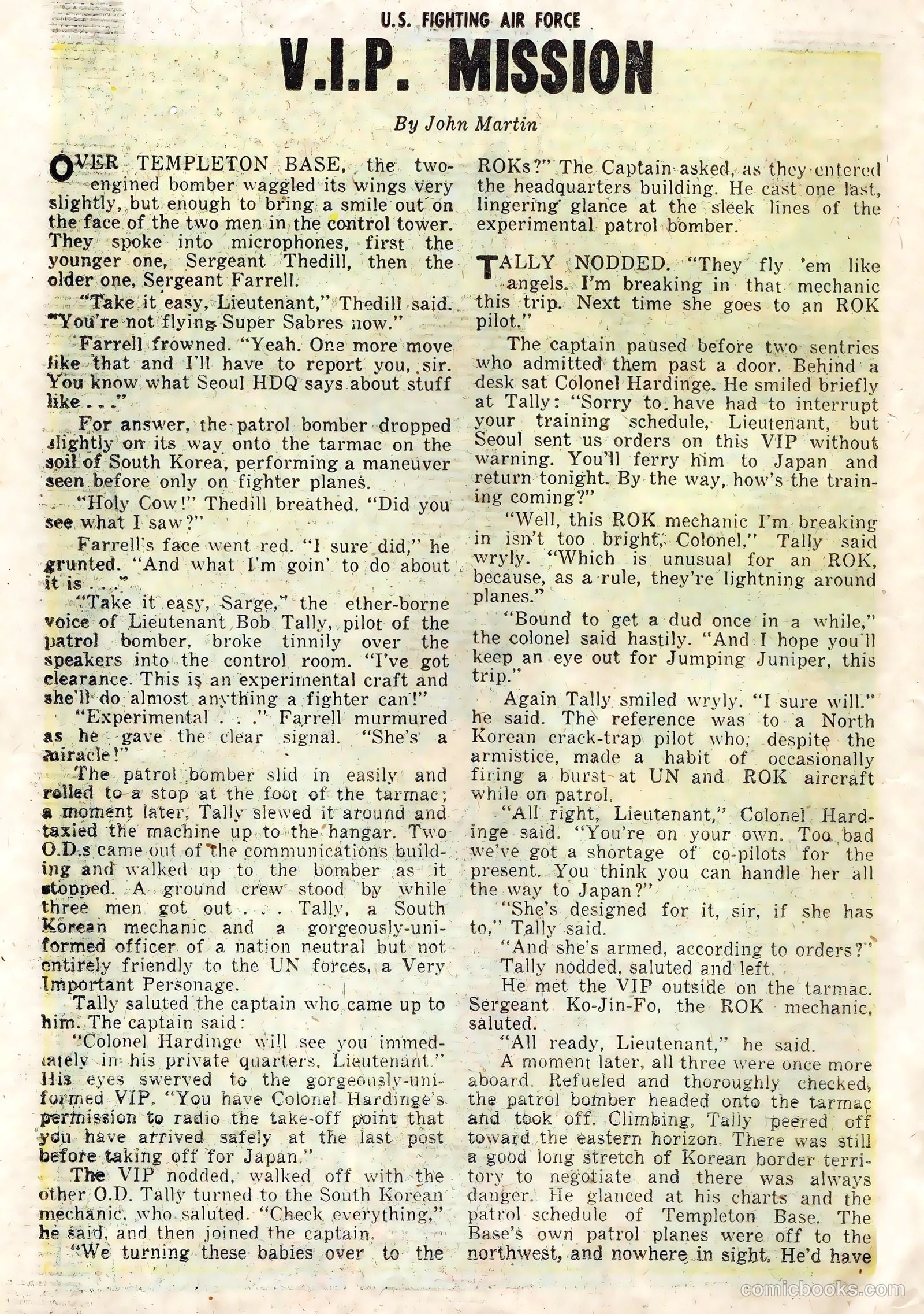 U.S. Fighting Air Force #17 (1955) — page 18 of 36