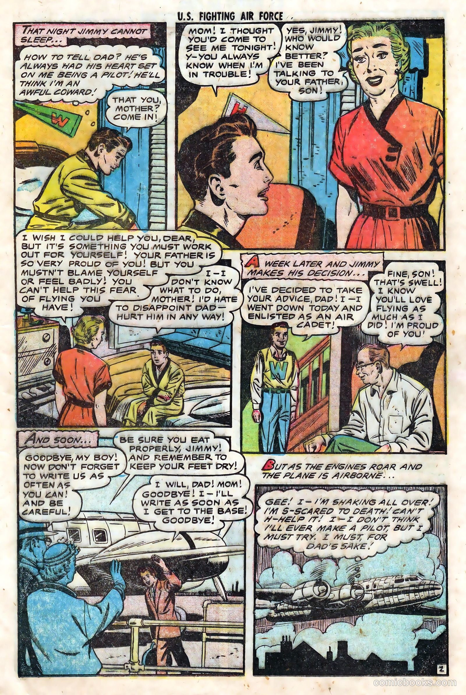 U.S. Fighting Air Force #17 (1955) — page 21 of 36