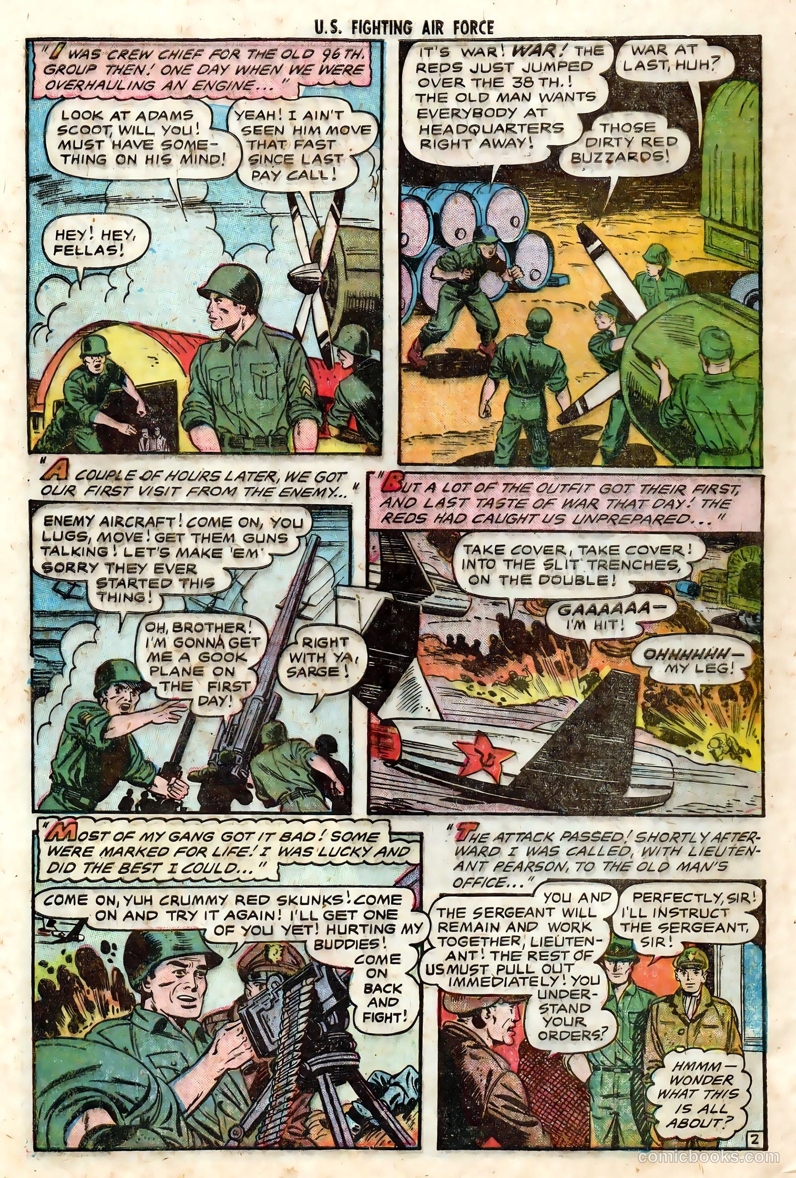 U.S. Fighting Air Force #17 (1955) — page 28 of 36