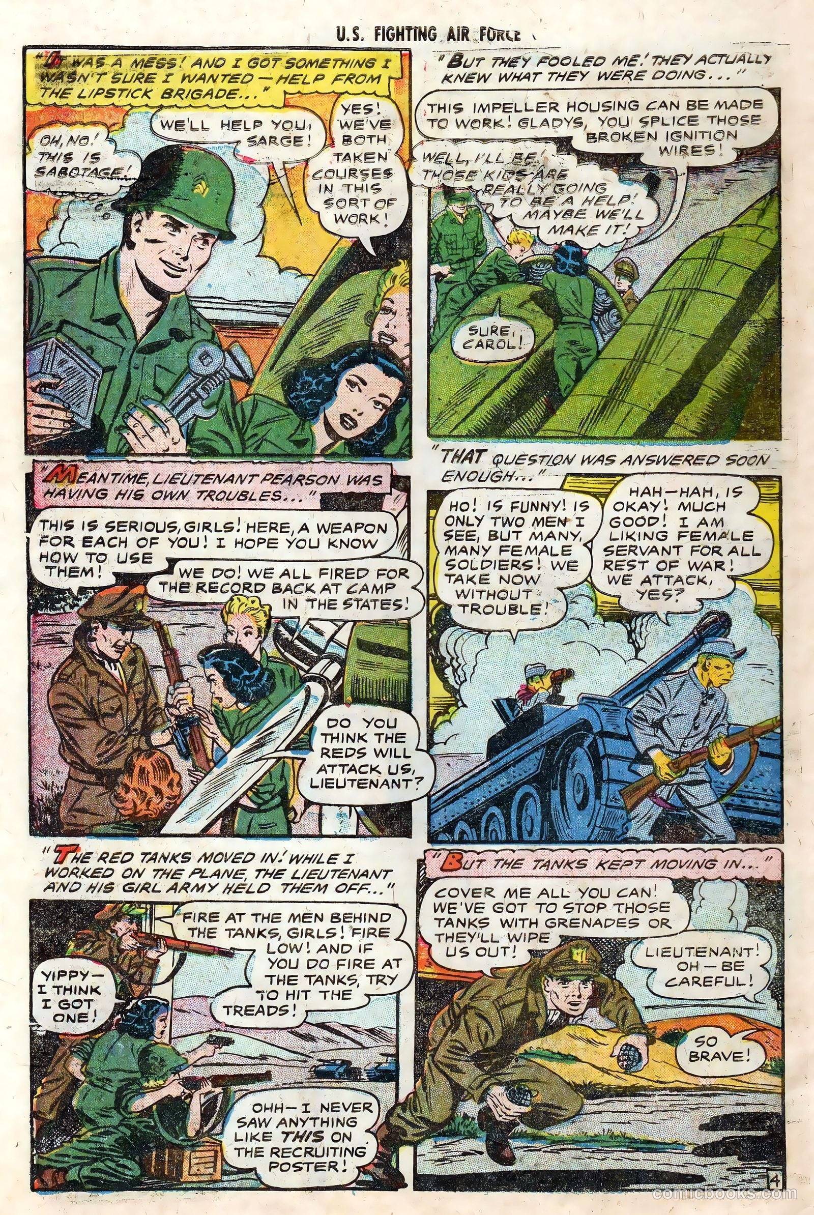 U.S. Fighting Air Force #17 (1955) — page 30 of 36