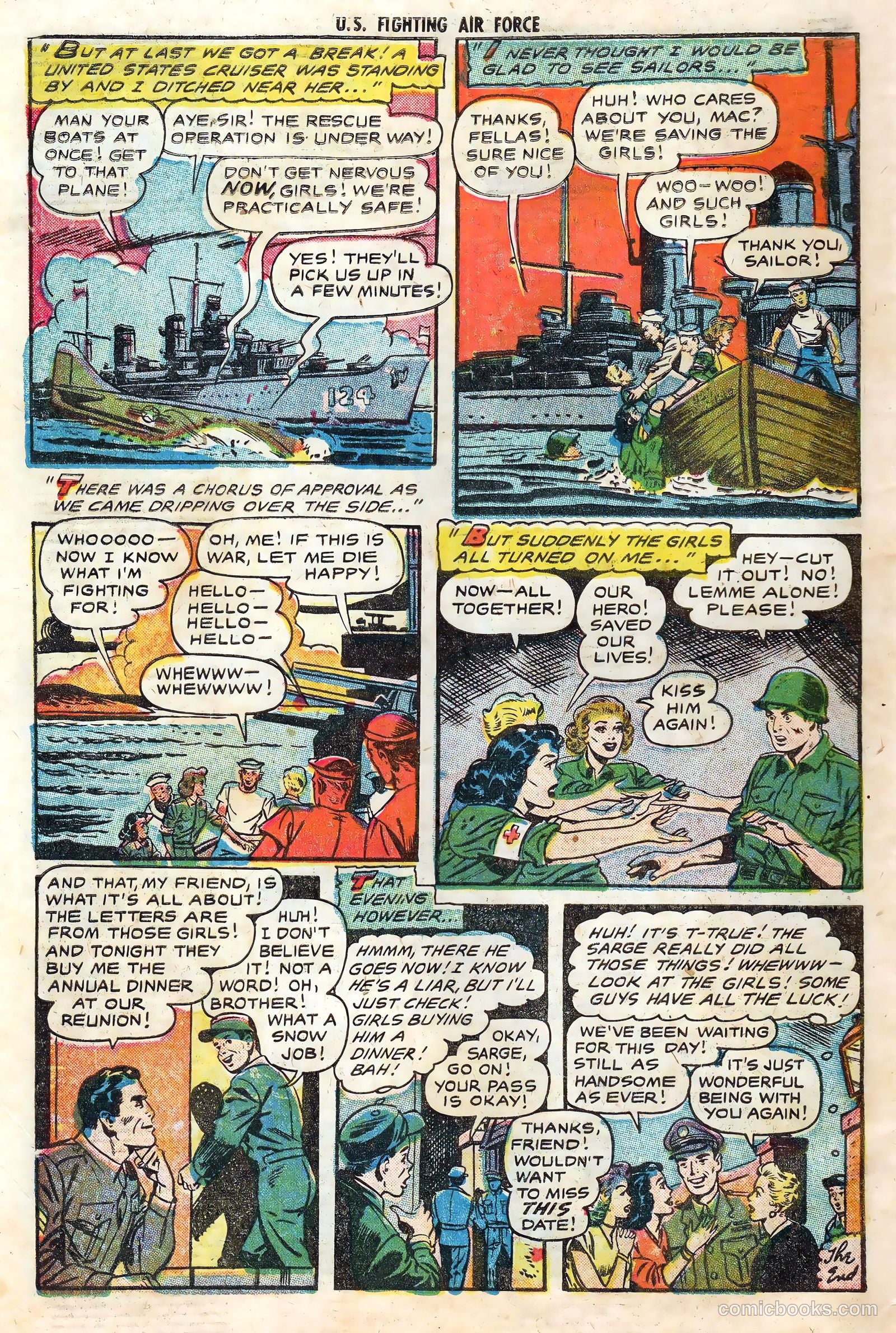 U.S. Fighting Air Force #17 (1955) — page 34 of 36