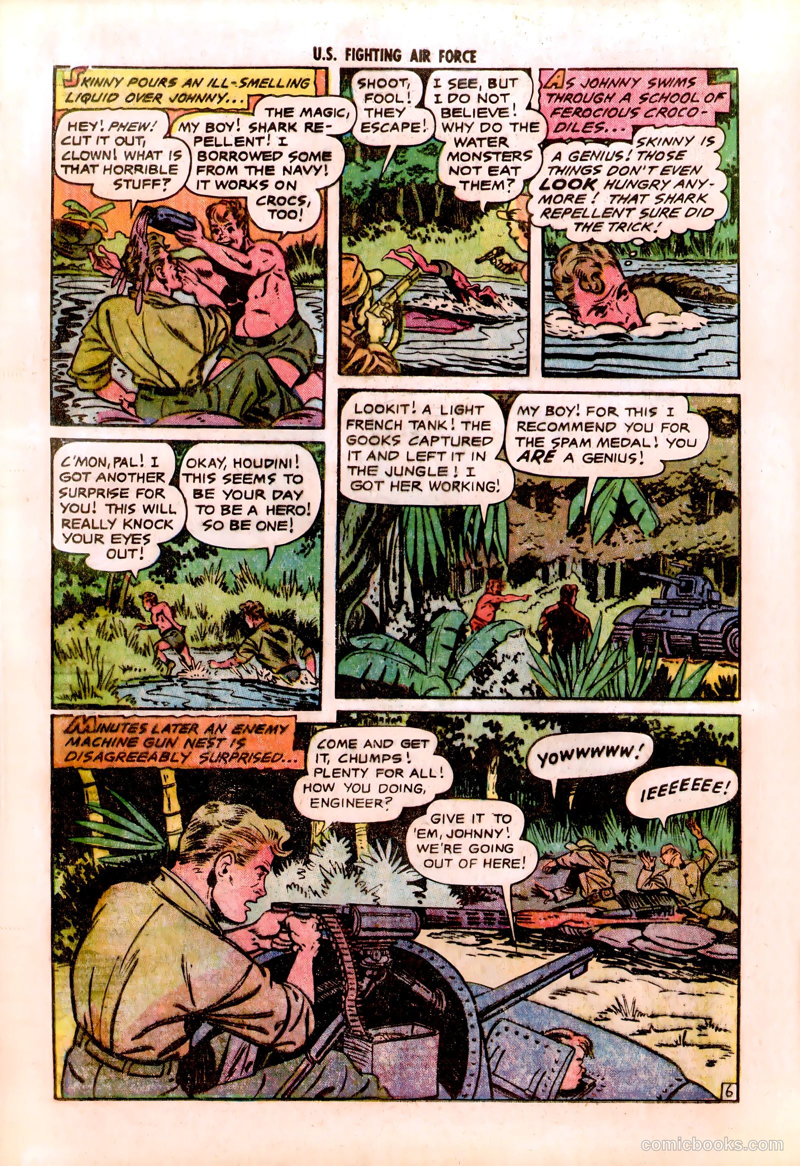 U.S. Fighting Air Force #21 (1956) — page 16 of 37