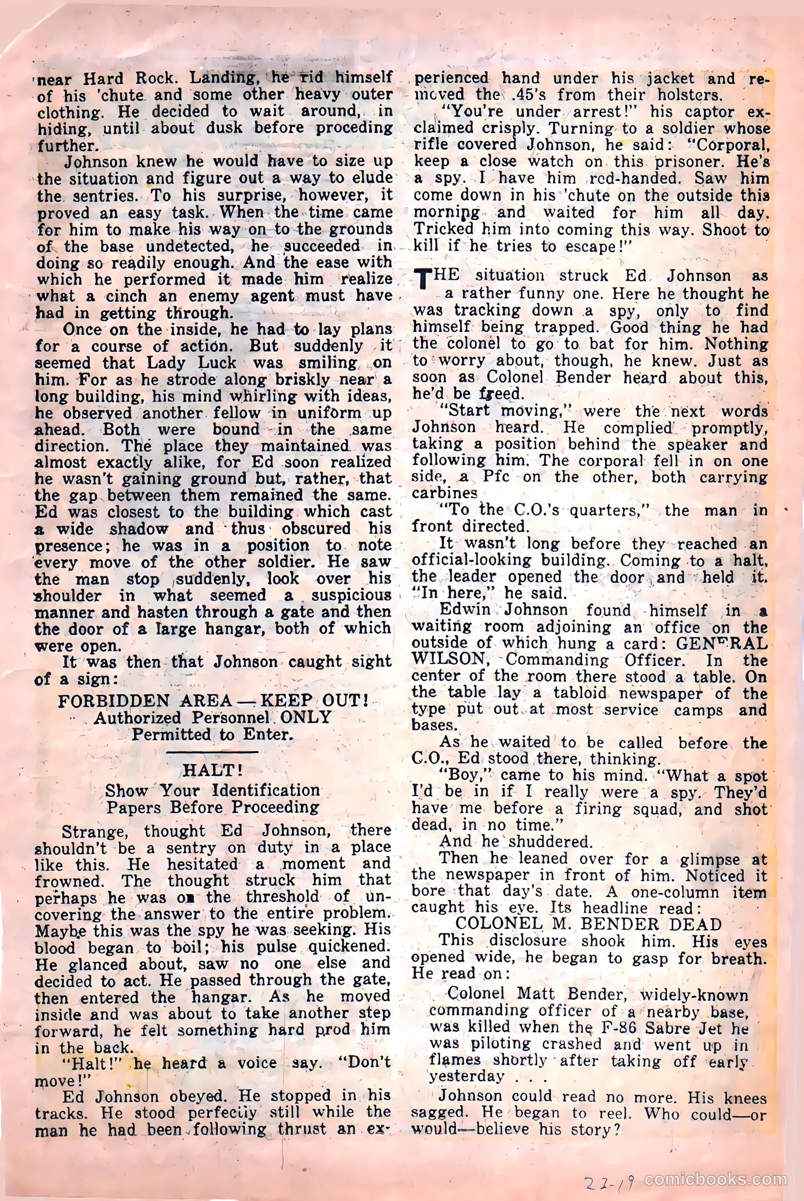 U.S. Fighting Air Force #23 (1956) — page 19 of 34