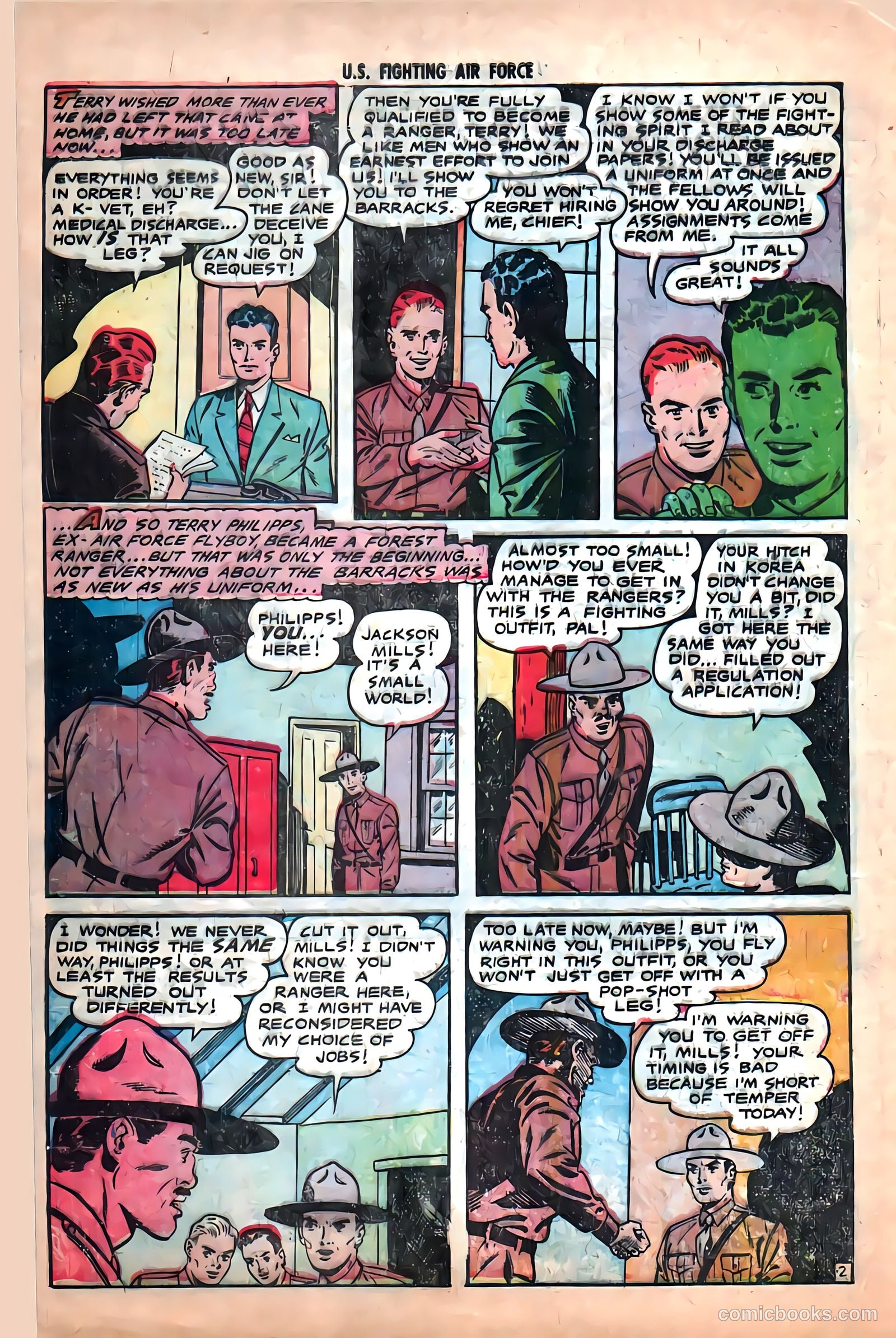U.S. Fighting Air Force #23 (1956) — page 28 of 34
