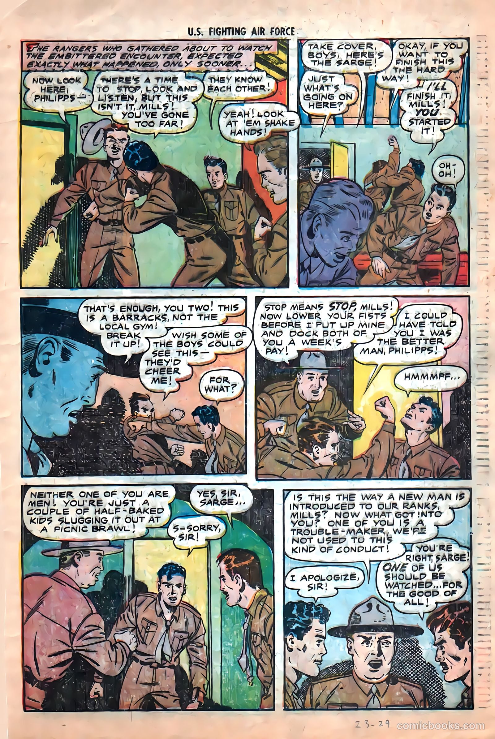 U.S. Fighting Air Force #23 (1956) — page 29 of 34