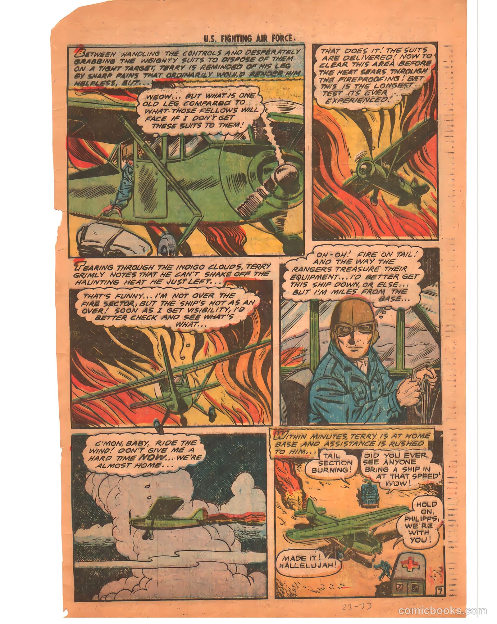U.S. Fighting Air Force #23 (1956) — page 33 of 34