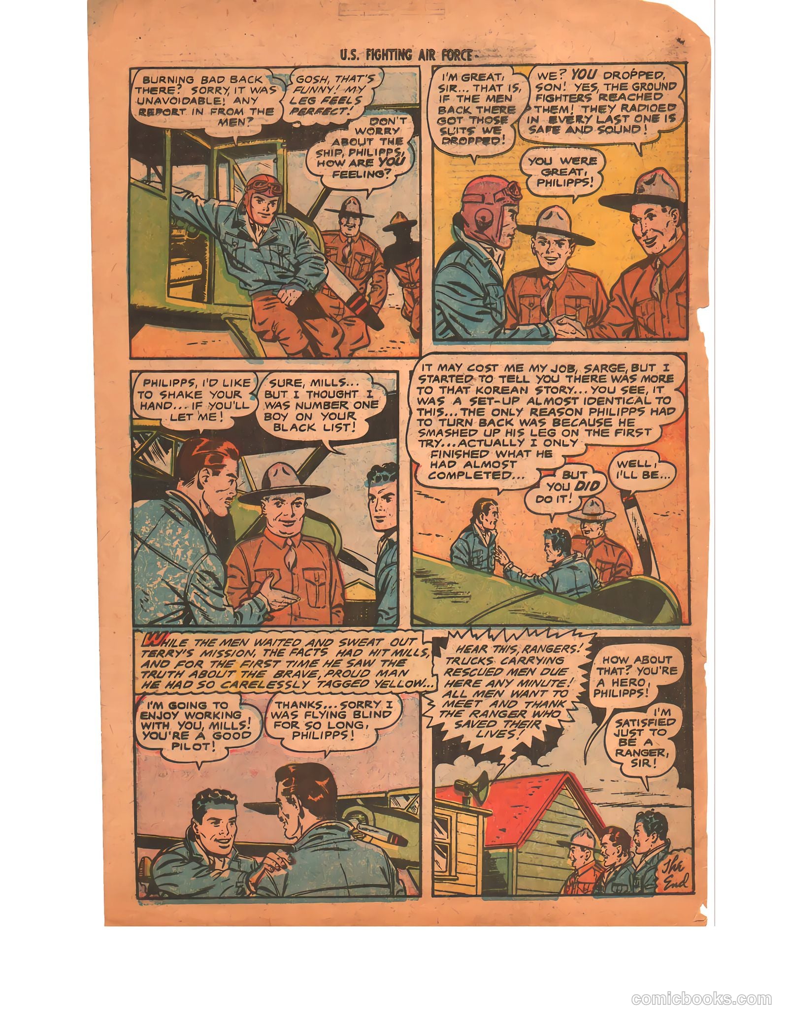 U.S. Fighting Air Force #23 (1956) — page 34 of 34