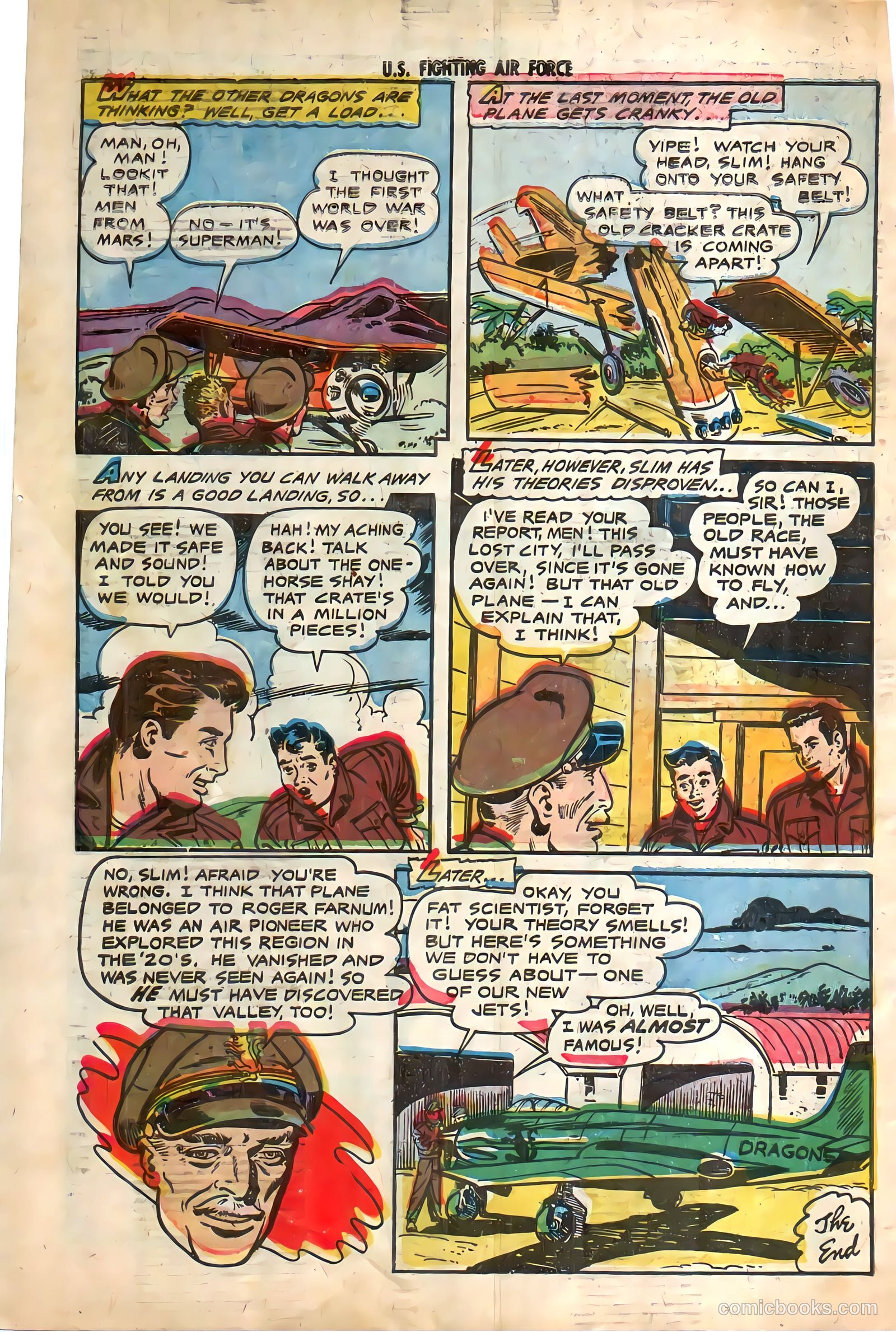 U.S. Fighting Air Force #24 (1956) — page 34 of 36