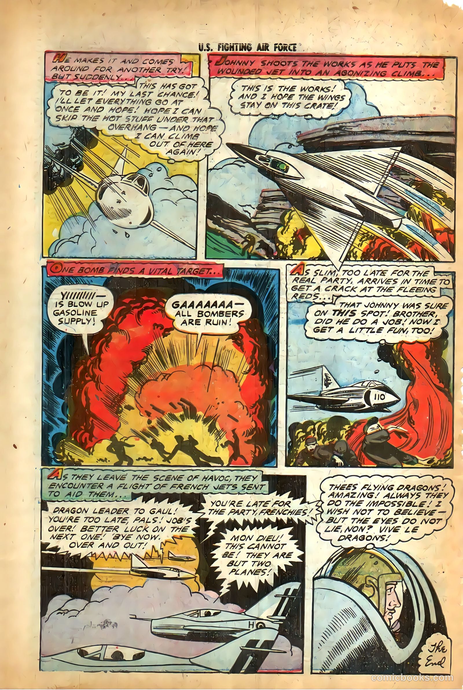 U.S. Fighting Air Force #27 (1956) — page 34 of 36