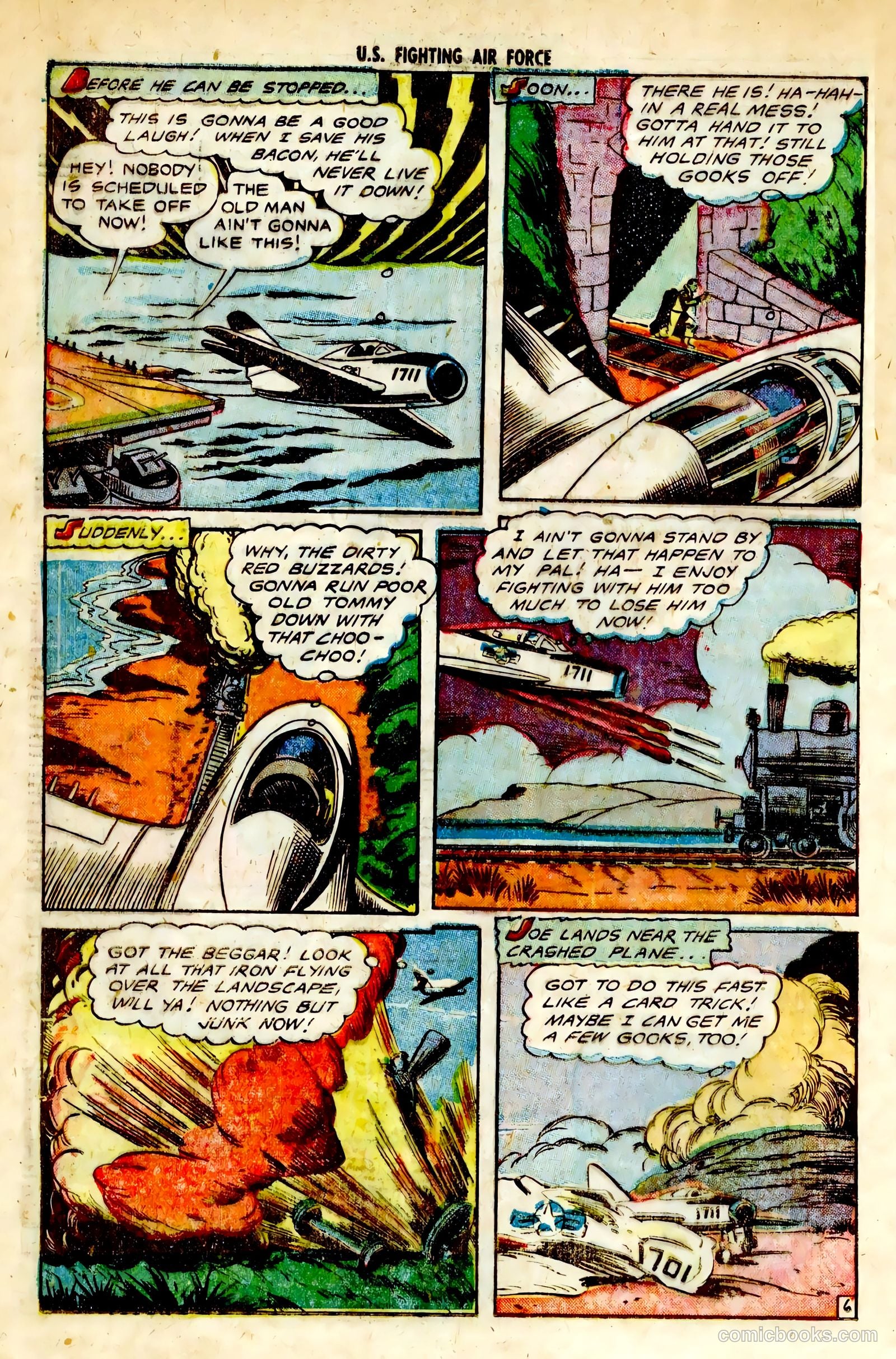 U.S. Fighting Air Force #28 (1956) — page 16 of 36