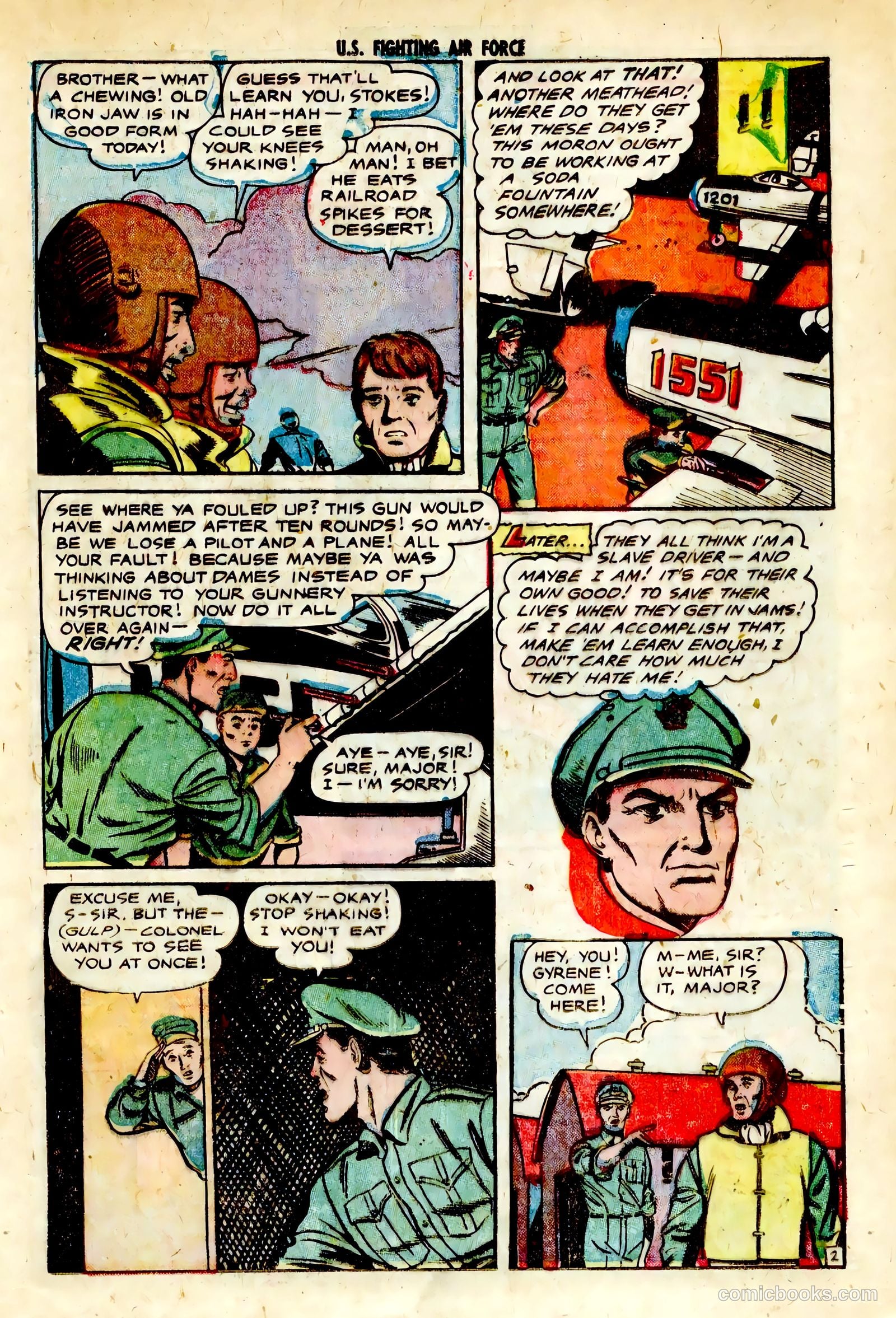 U.S. Fighting Air Force #28 (1956) — page 21 of 36