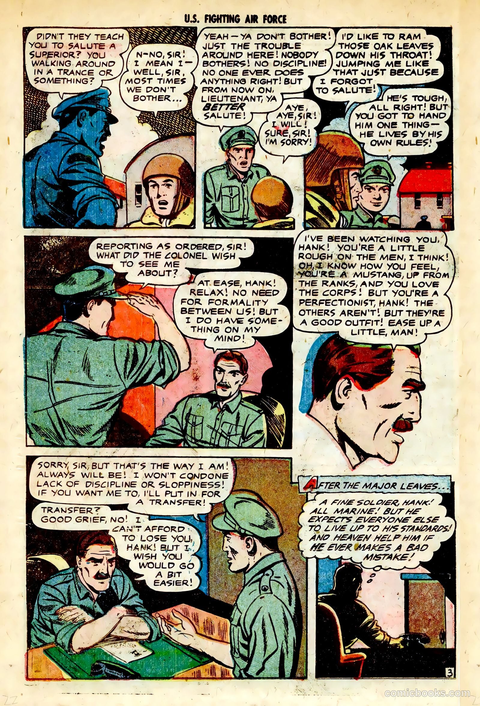 U.S. Fighting Air Force #28 (1956) — page 22 of 36