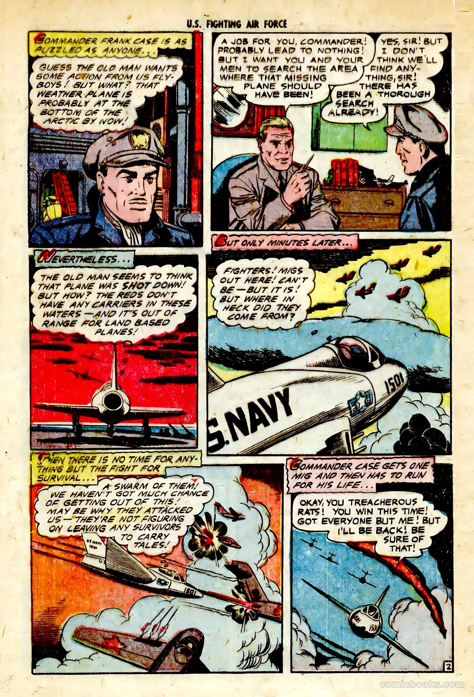 U.S. Fighting Air Force #28 (1956) — page 28 of 36