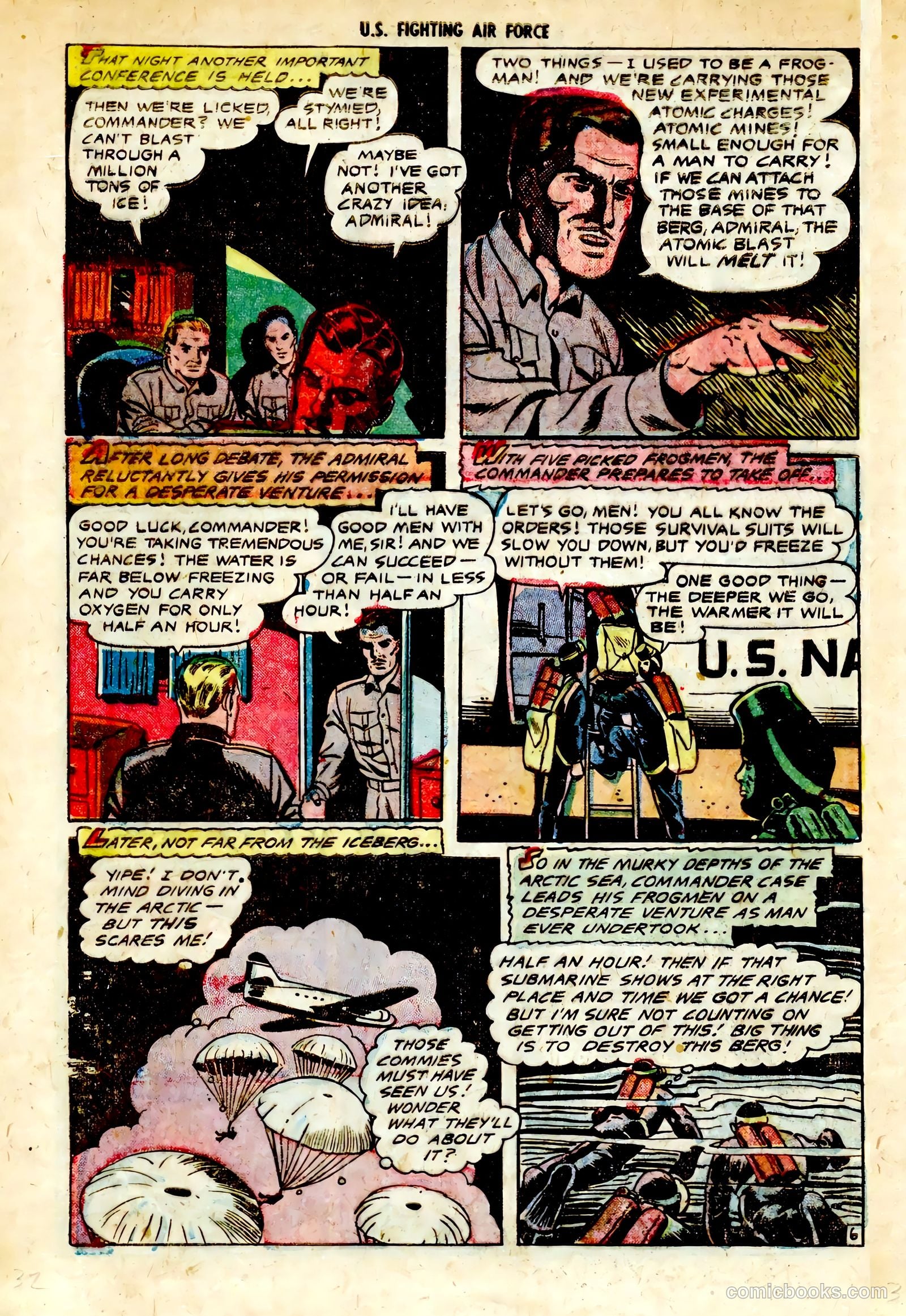 U.S. Fighting Air Force #28 (1956) — page 32 of 36