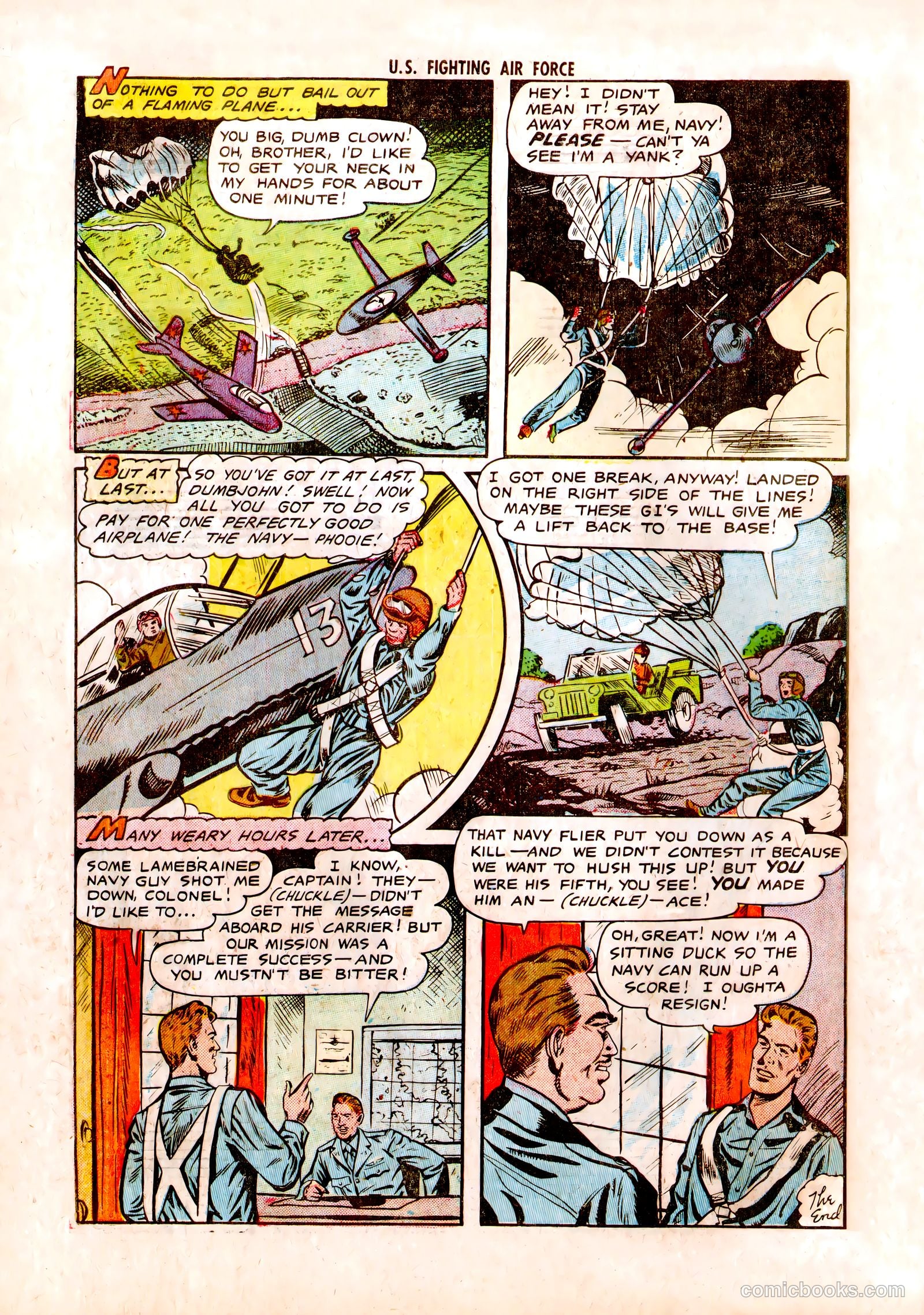 U.S. Fighting Air Force #3 (1953) — page 34 of 37