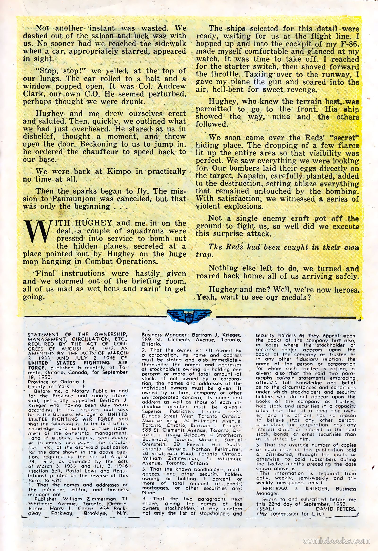 U.S. Fighting Air Force #4 (1953) — page 19 of 36