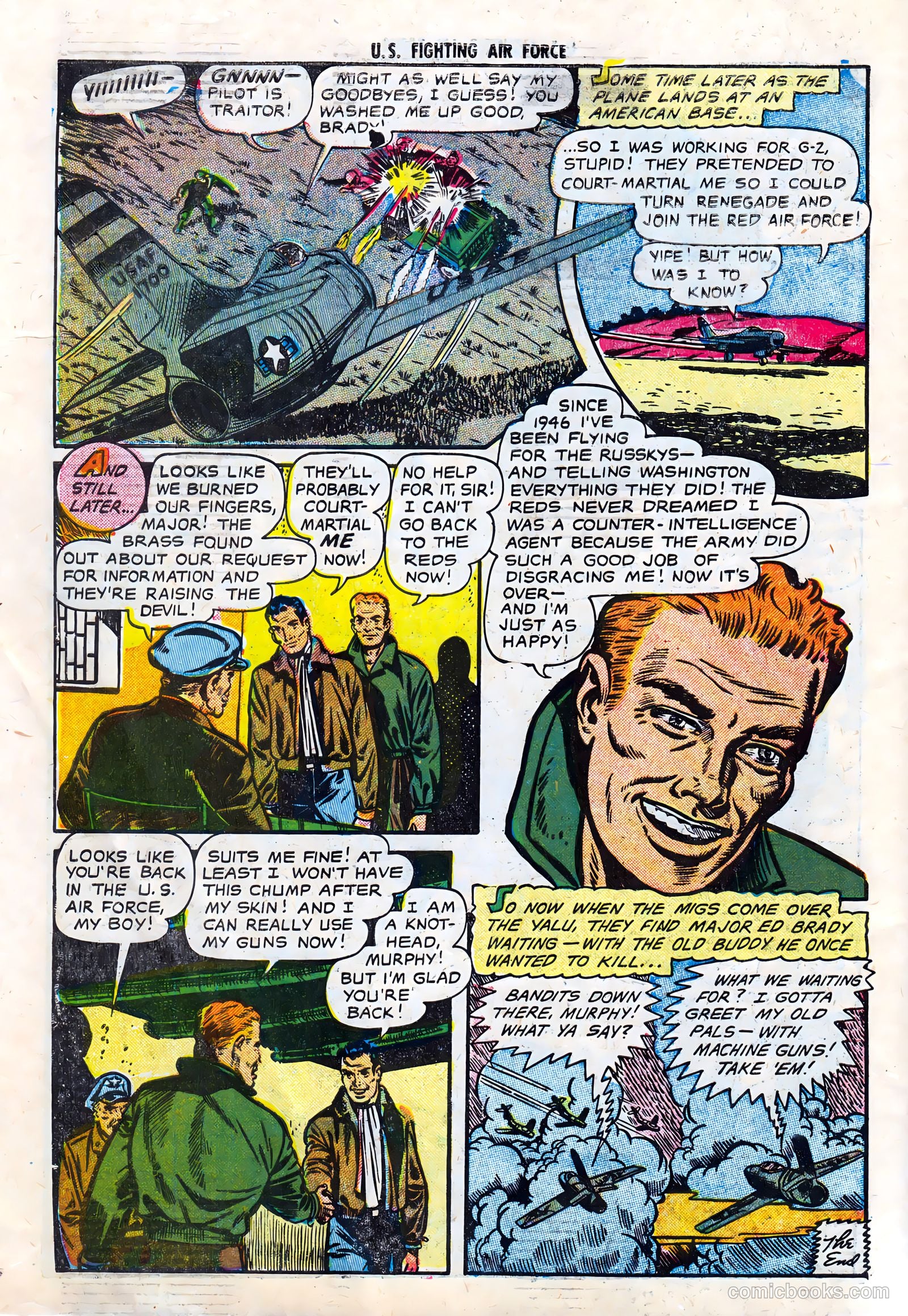 U.S. Fighting Air Force #4 (1953) — page 34 of 36