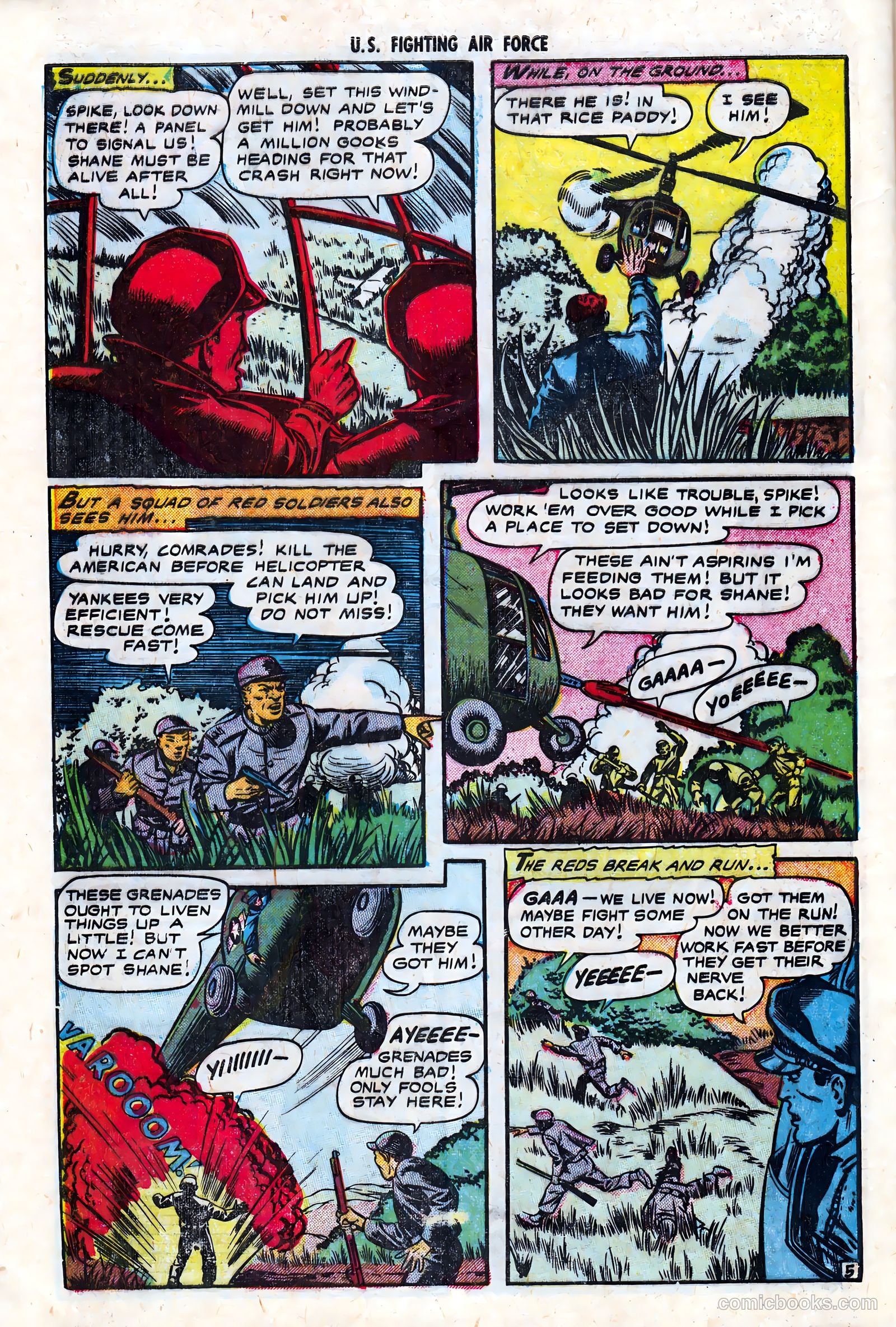 U.S. Fighting Air Force #5 (1953) — page 32 of 36
