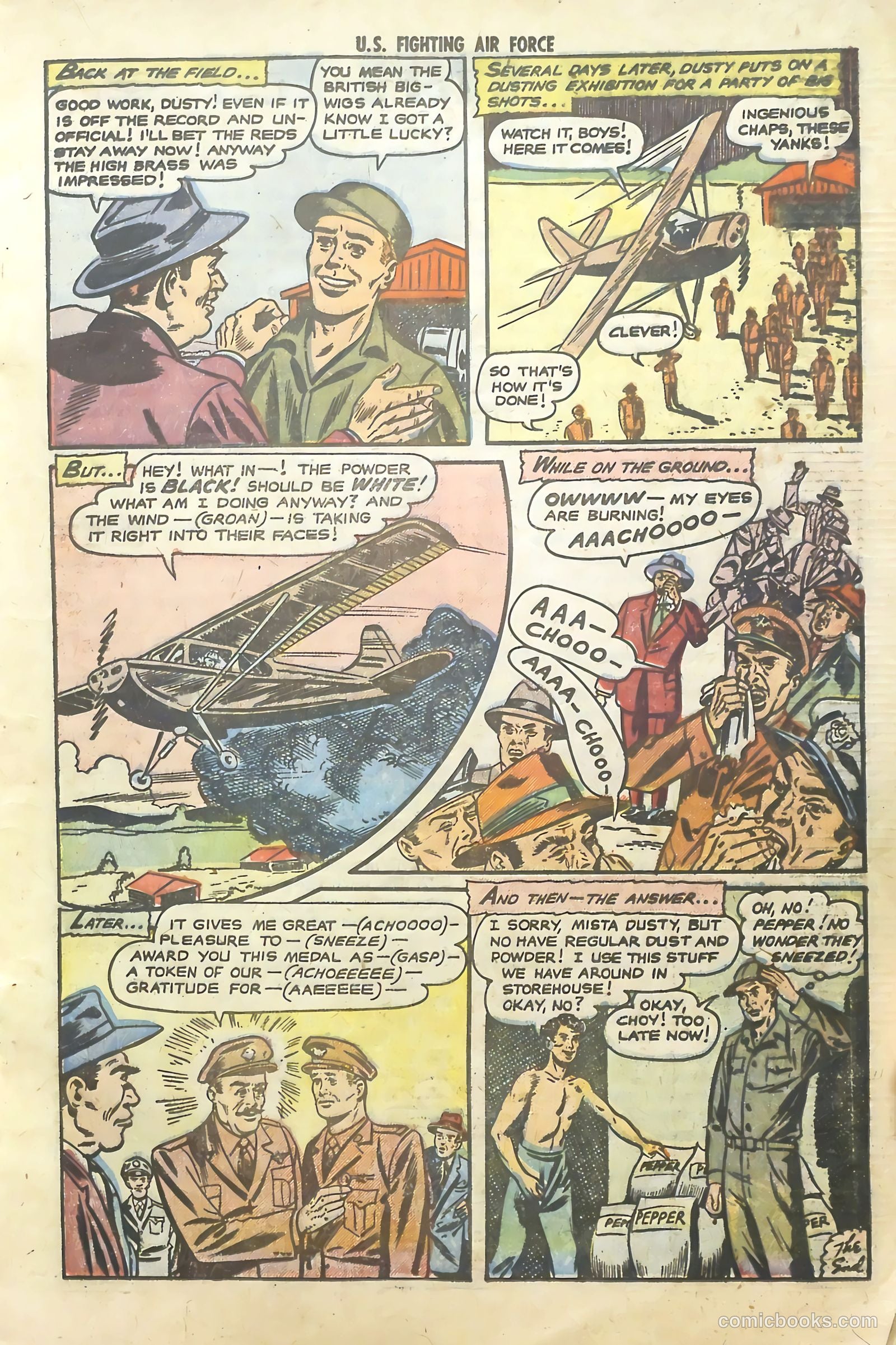 U.S. Fighting Air Force #8 (1954) — page 17 of 36