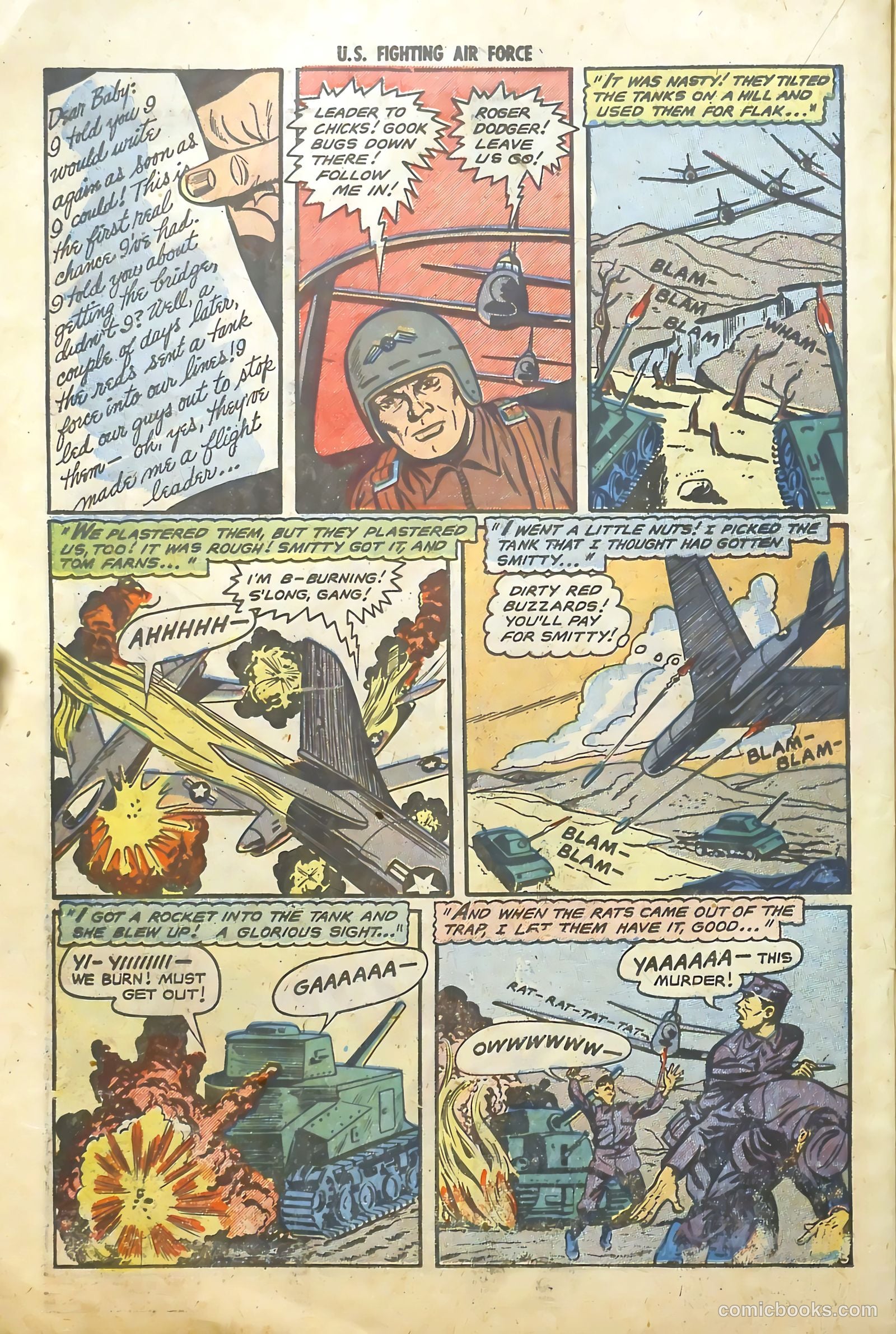 U.S. Fighting Air Force #8 (1954) — page 22 of 36